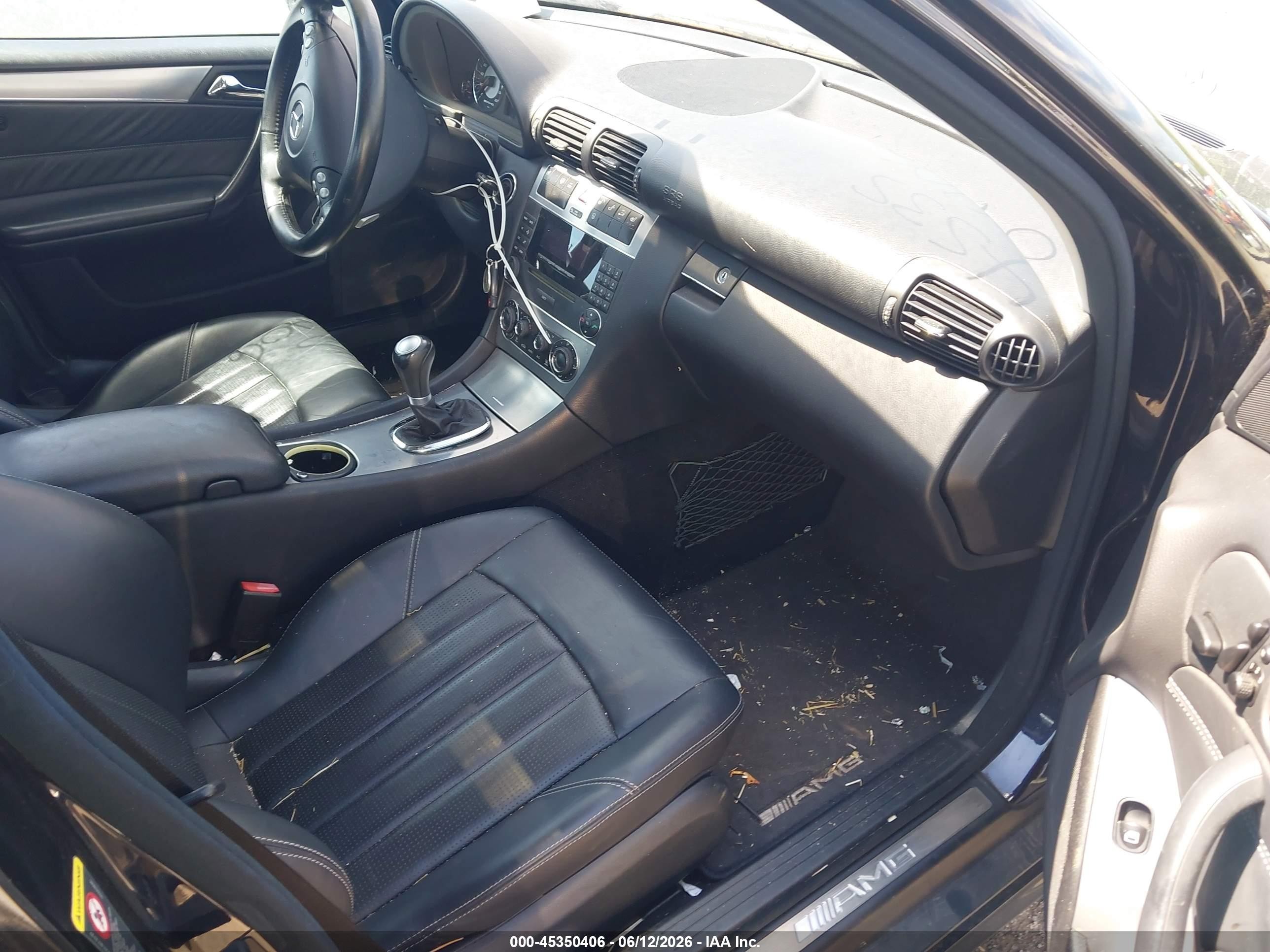 2005 Mercedes-benz C 55 Amg   Черный vin: WDBRF76J75F632012