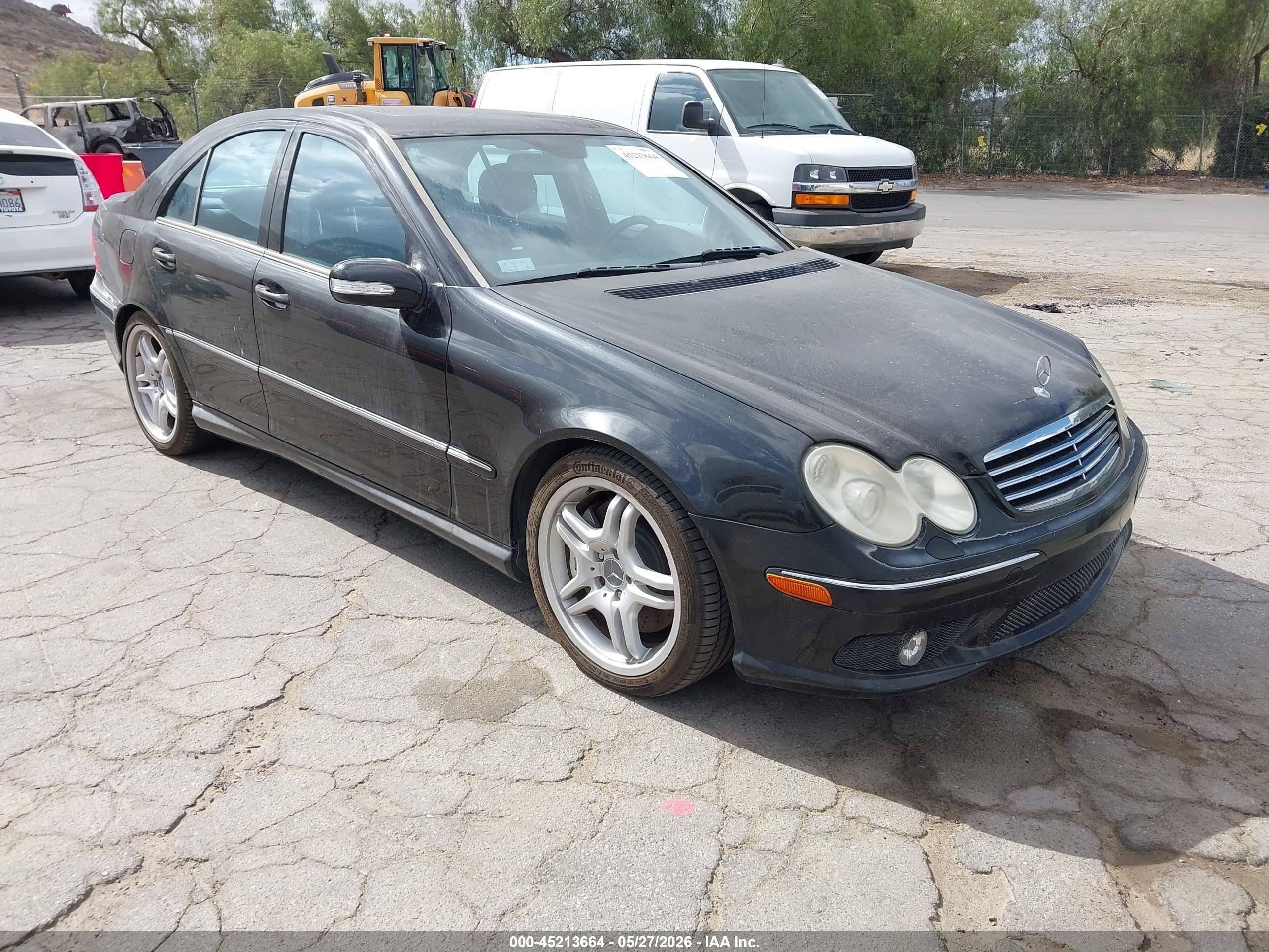 2006 Mercedes-benz C 55 Amg   Черный vin: WDBRF76J76F805965