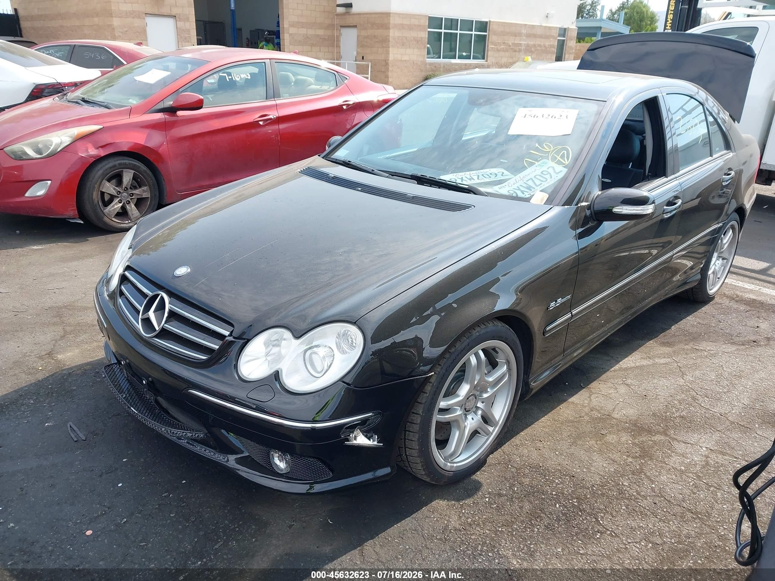 2005 Mercedes-benz C 55 Amg   Черный vin: WDBRF76J85F613212