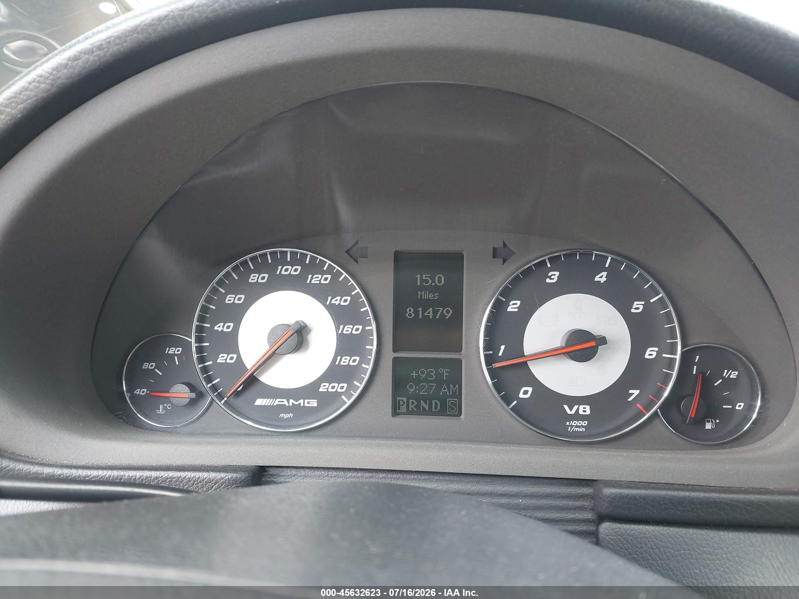 2005 Mercedes-benz C 55 Amg   Черный vin: WDBRF76J85F613212