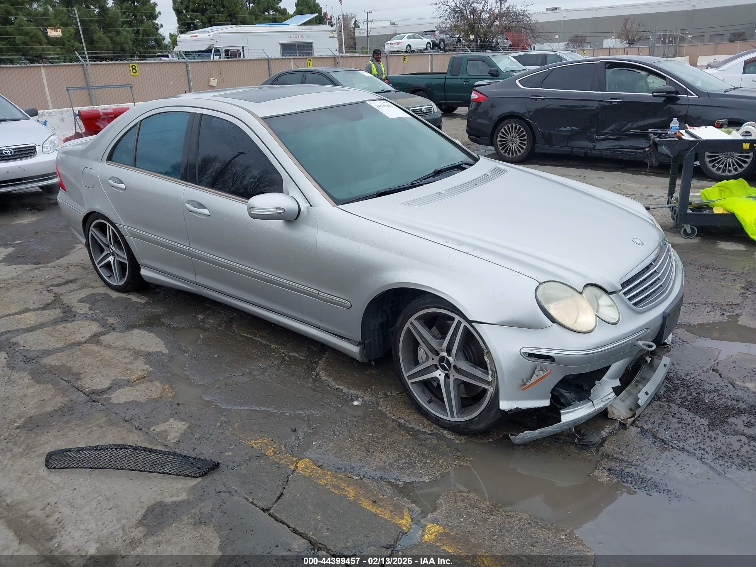 2005 Mercedes-benz C 55 Amg Серебряный vin: WDBRF76J95F591317