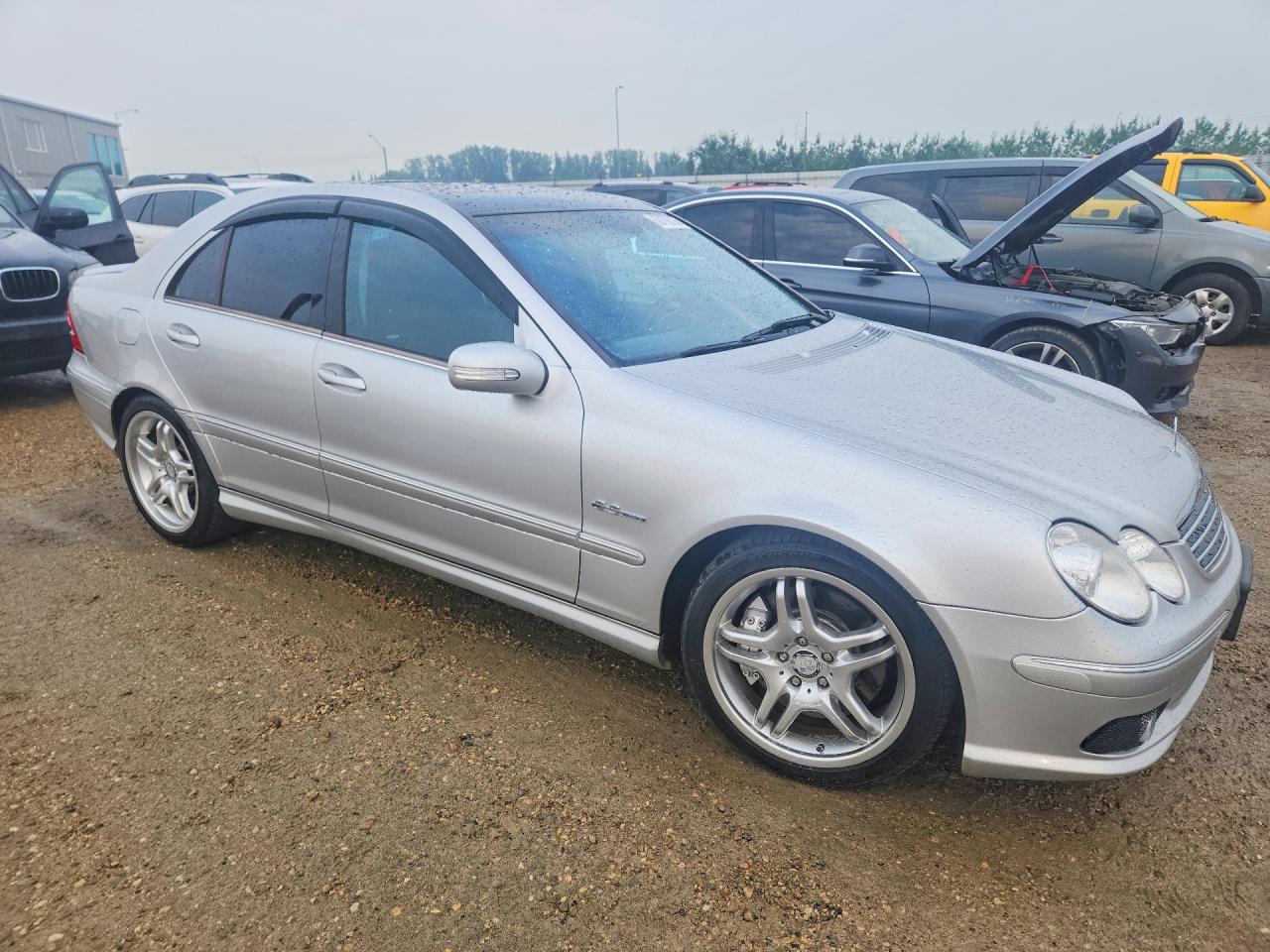 2005 Mercedes-benz C 55 Amg Silver vin: WDBRF76J95F618547