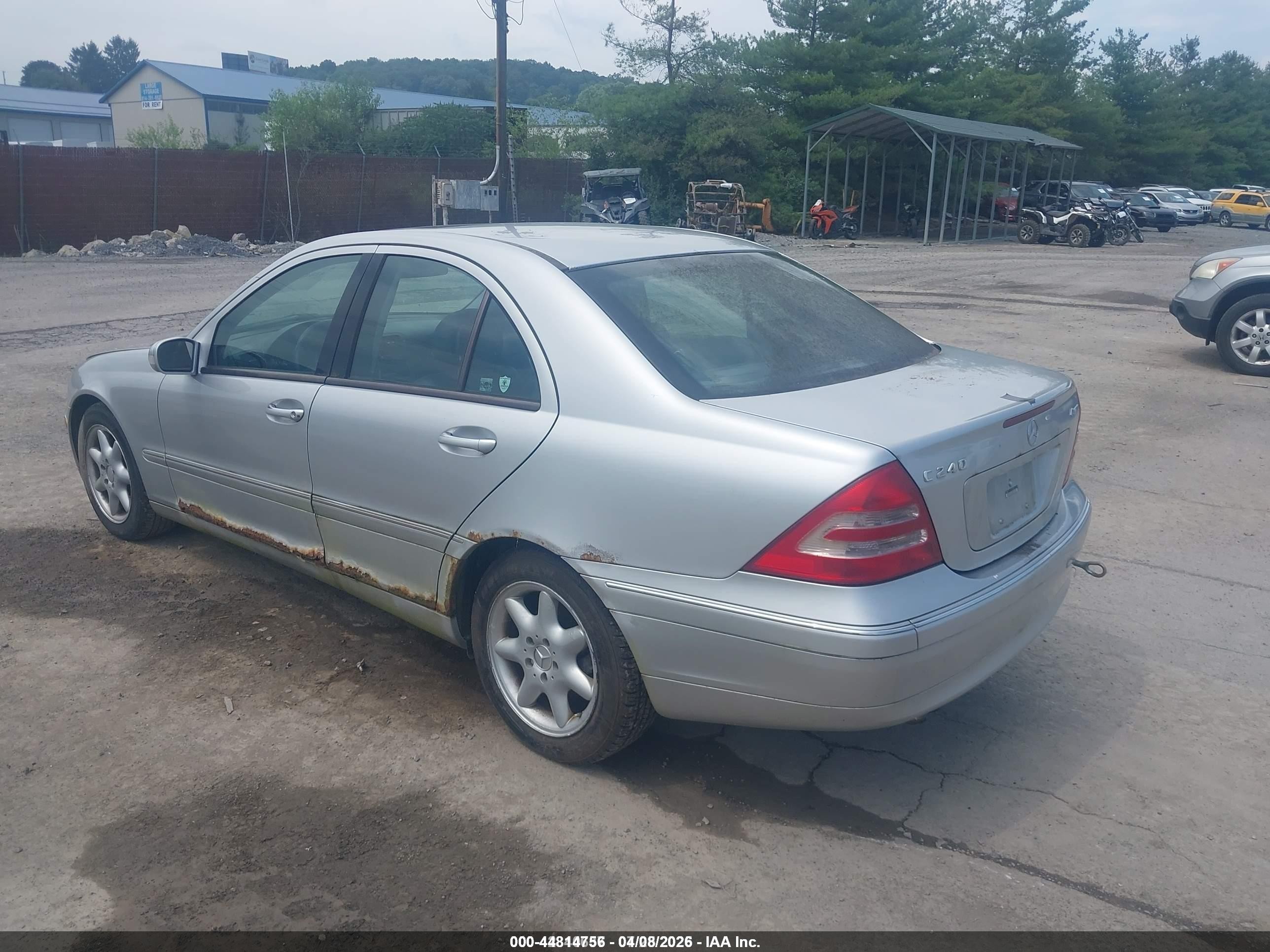 2003 Mercedes-benz C 240   Silver vin: WDBRF81J03F354757