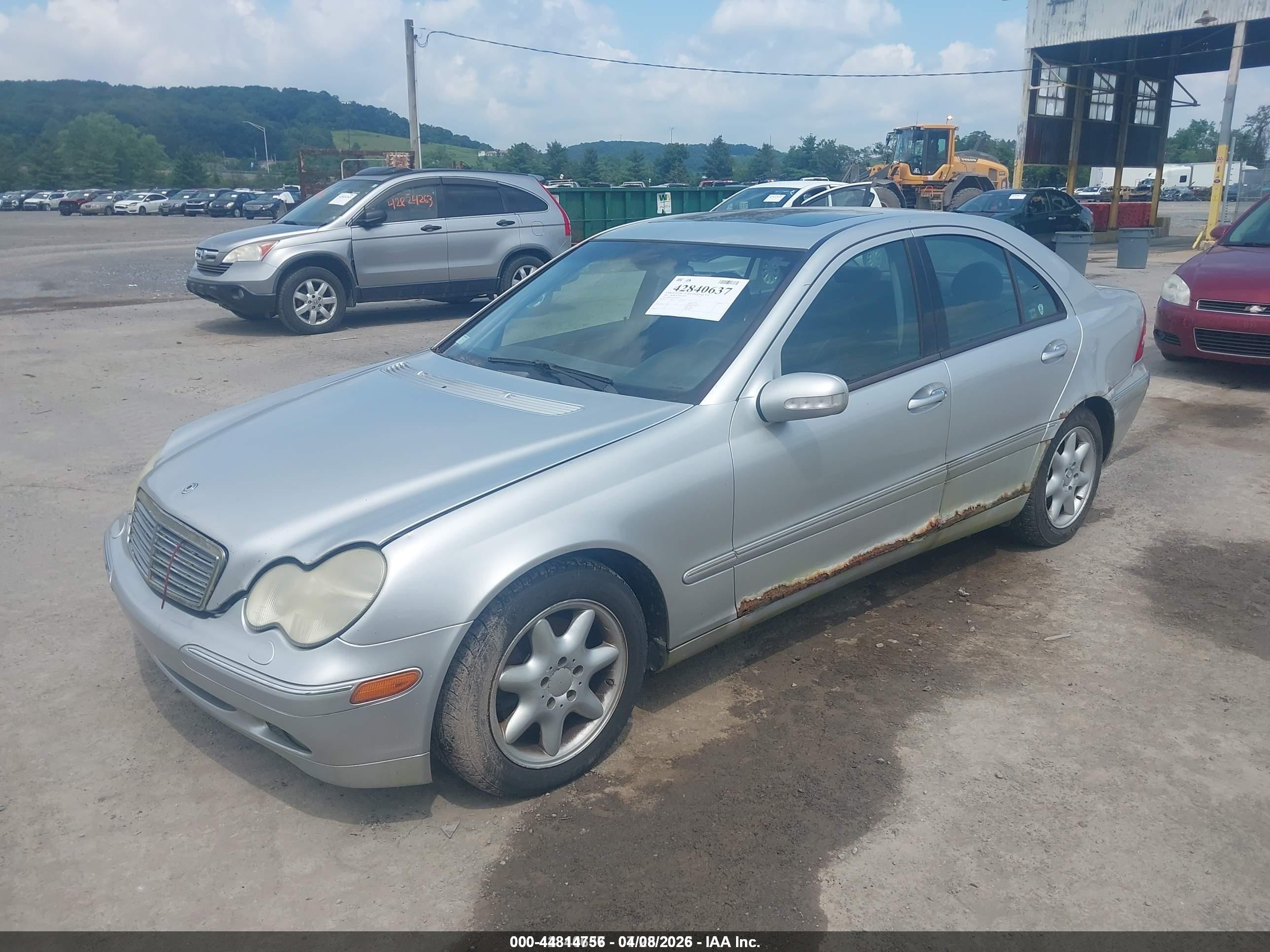 2003 Mercedes-benz C 240   Silver vin: WDBRF81J03F354757