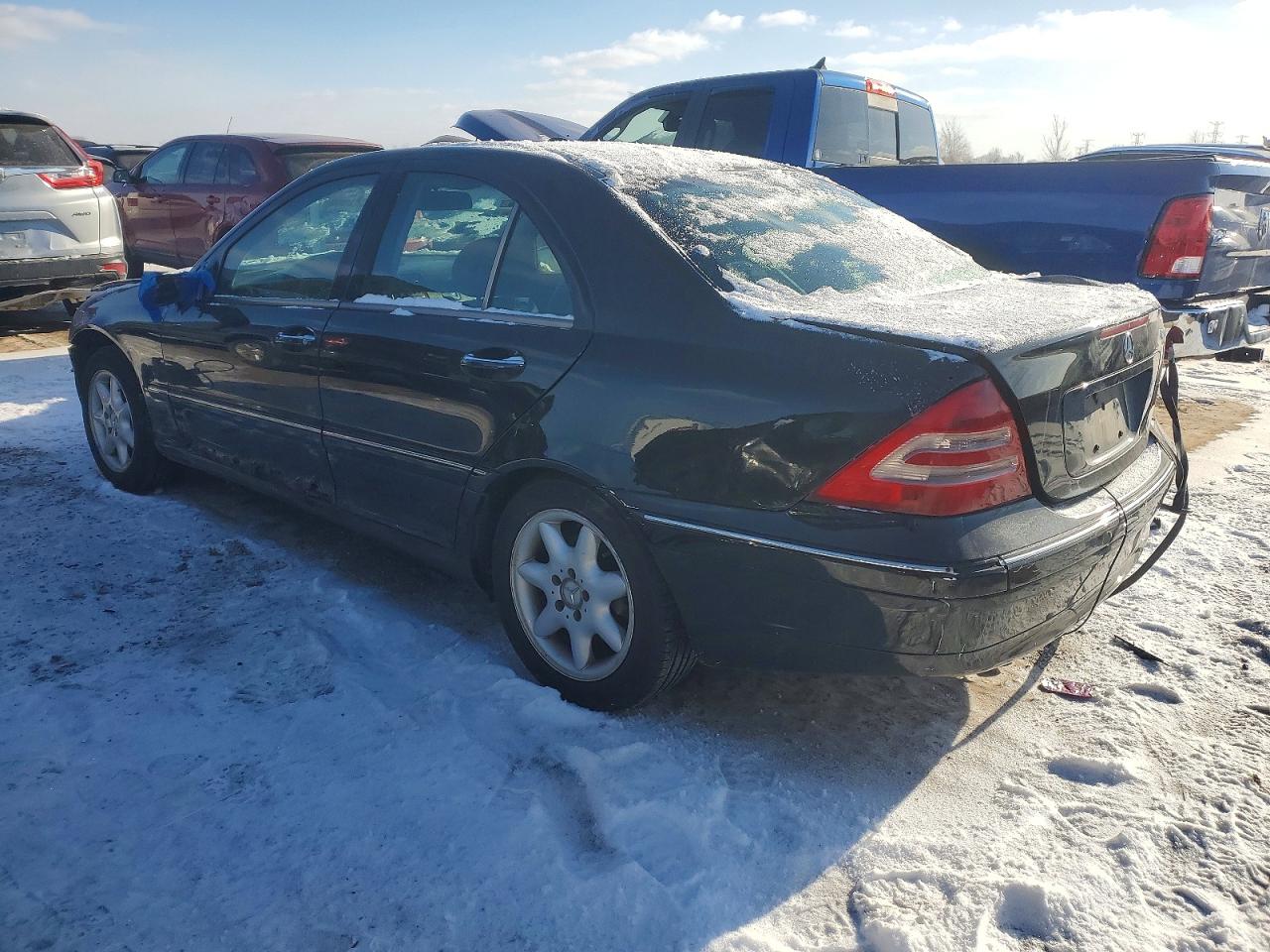 2004 Mercedes-benz C 240 4matic Black vin: WDBRF81J04F511463