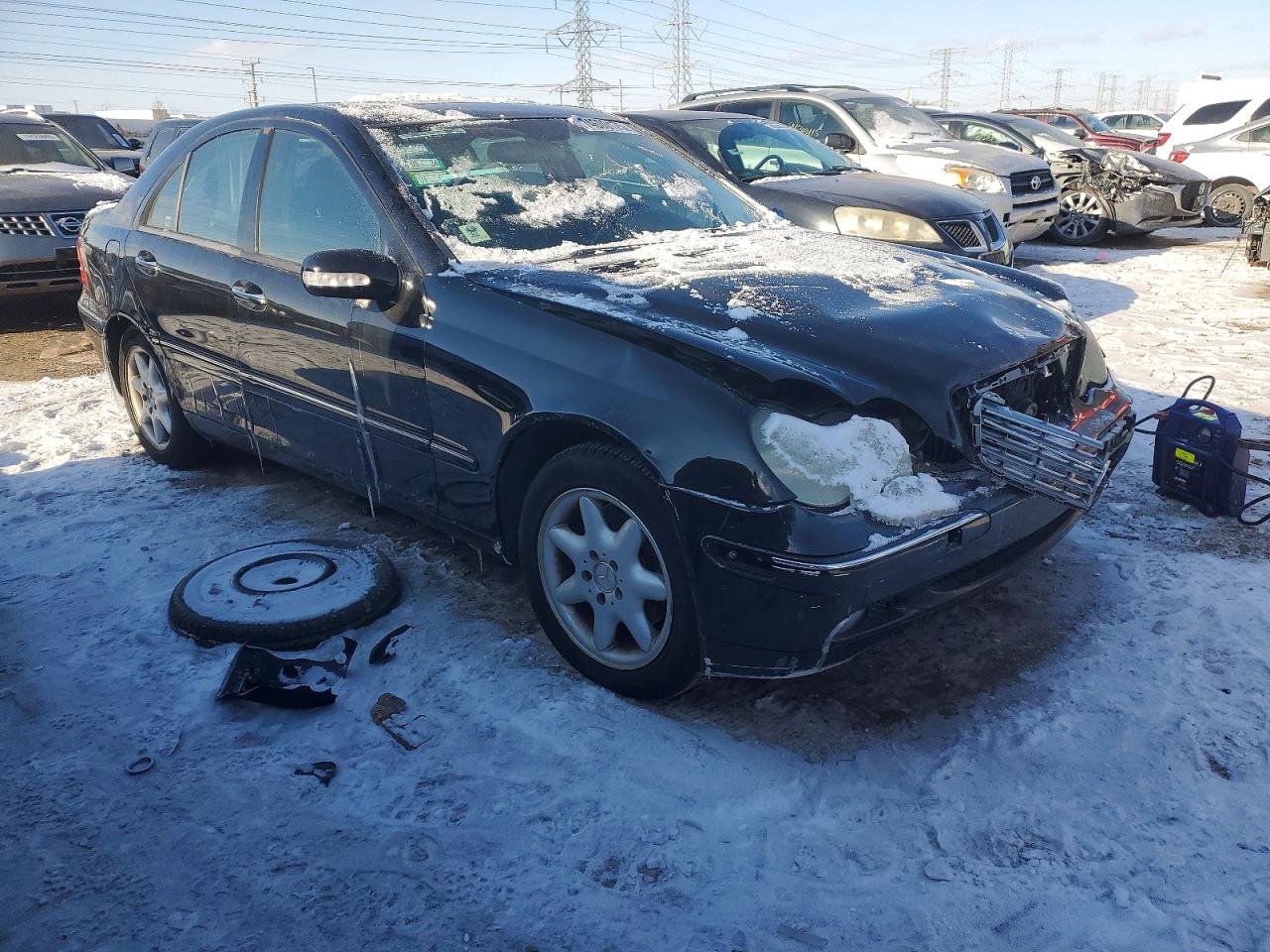 2004 Mercedes-benz C 240 4matic Black vin: WDBRF81J04F511463