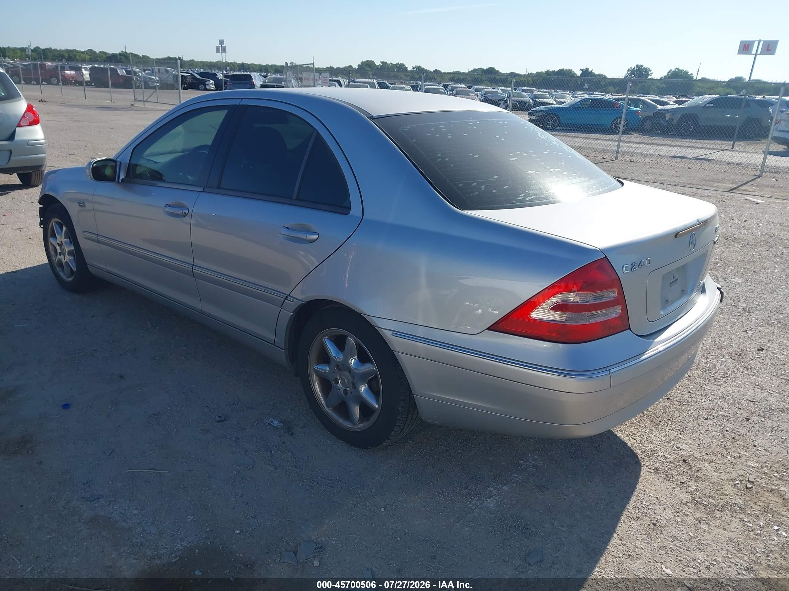 2004 Mercedes-benz C 240 4matic Silver vin: WDBRF81J04F536427