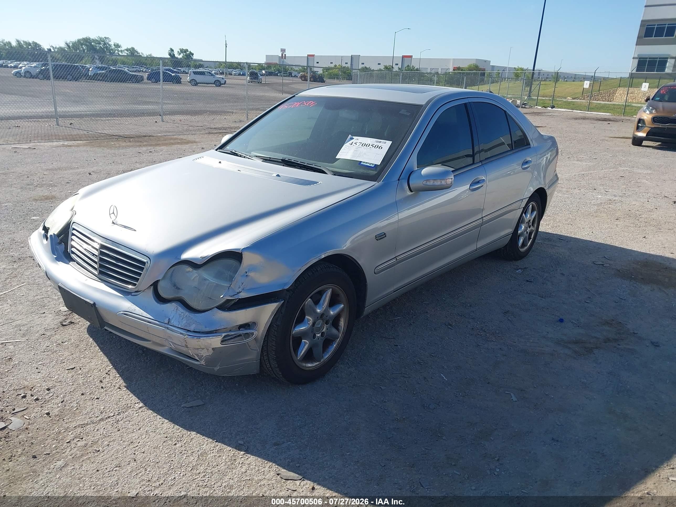 2004 Mercedes-benz C 240 4matic Silver vin: WDBRF81J04F536427