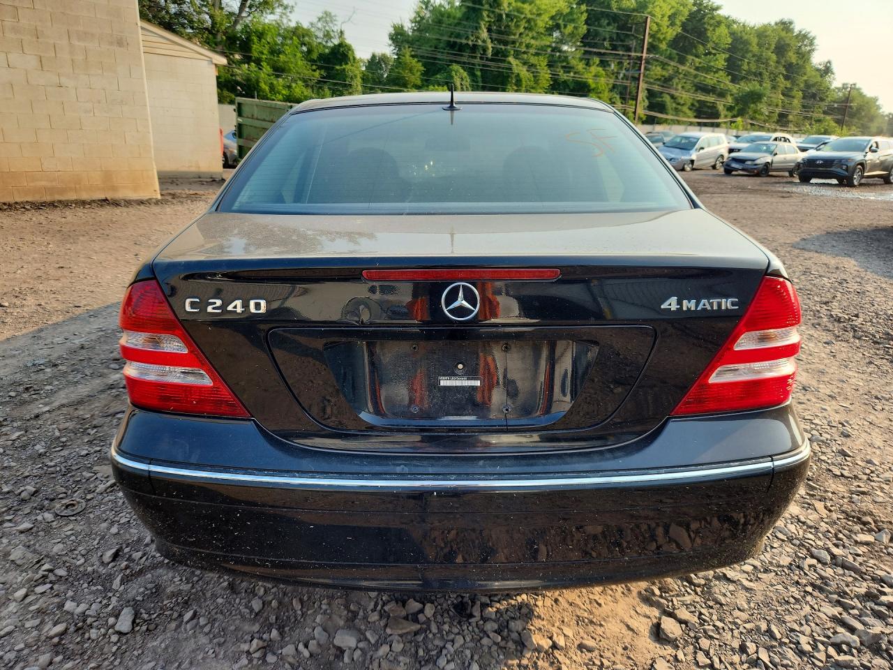 2005 Mercedes-benz C 240 4matic Black vin: WDBRF81J05F564648