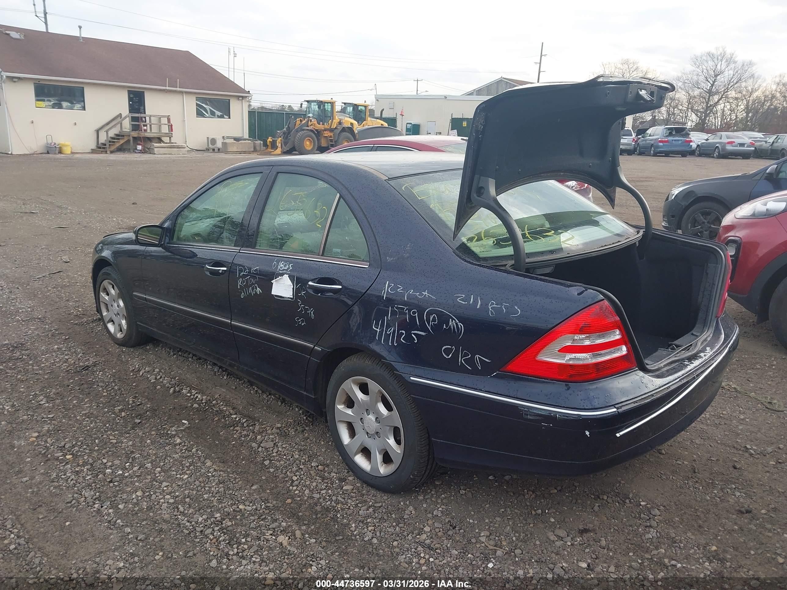 2005 Mercedes-benz C 240 Luxury 4matic Blue vin: WDBRF81J05F570028