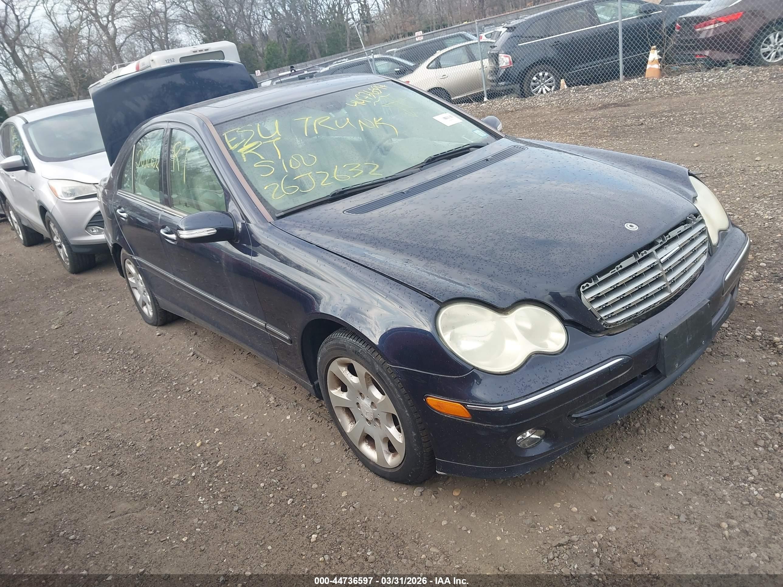 2005 Mercedes-benz C 240 Luxury 4matic Blue vin: WDBRF81J05F570028