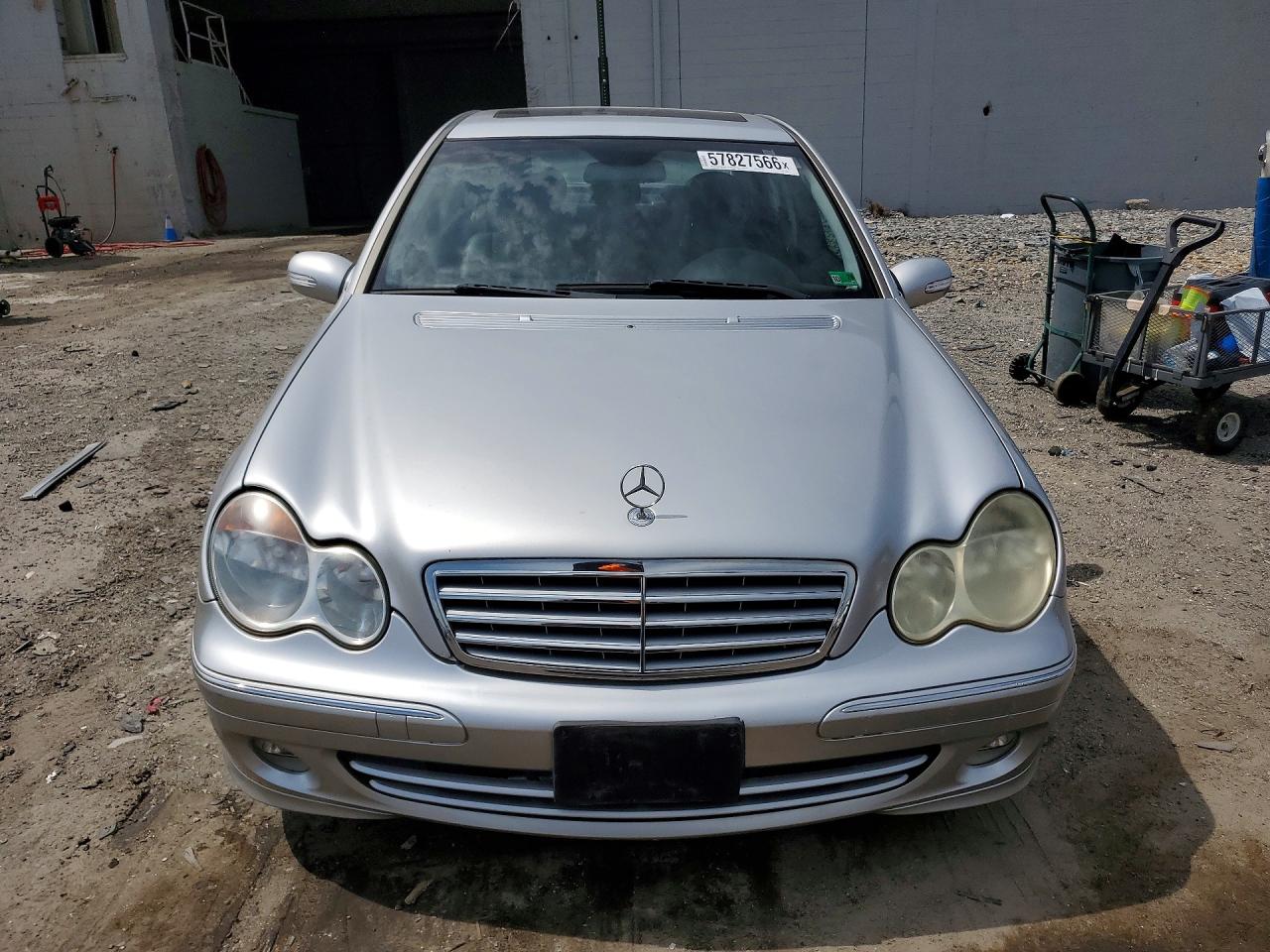2005 Mercedes-benz C 240 4matic Silver vin: WDBRF81J05F598377