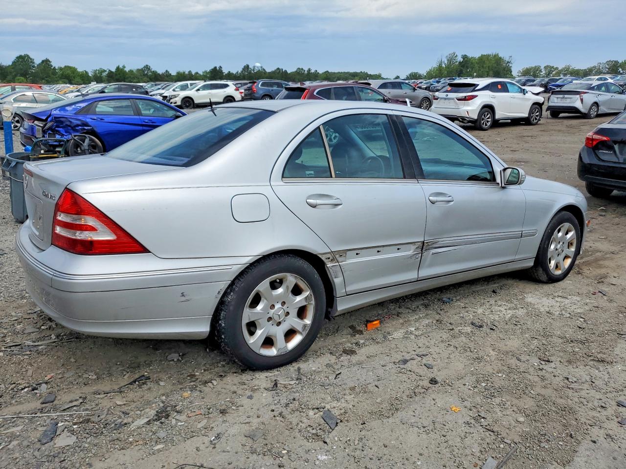 2005 Mercedes-benz C 240 4matic Silver vin: WDBRF81J05F598377
