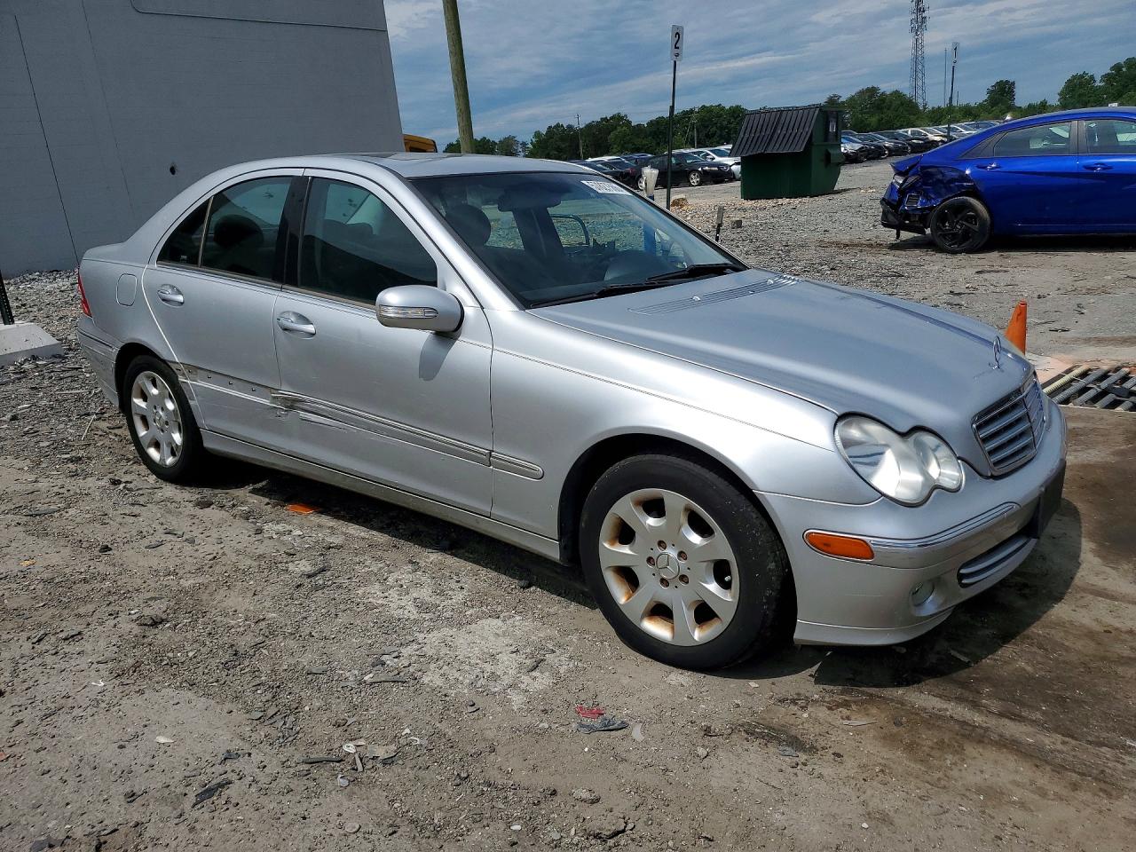 2005 Mercedes-benz C 240 4matic Silver vin: WDBRF81J05F598377