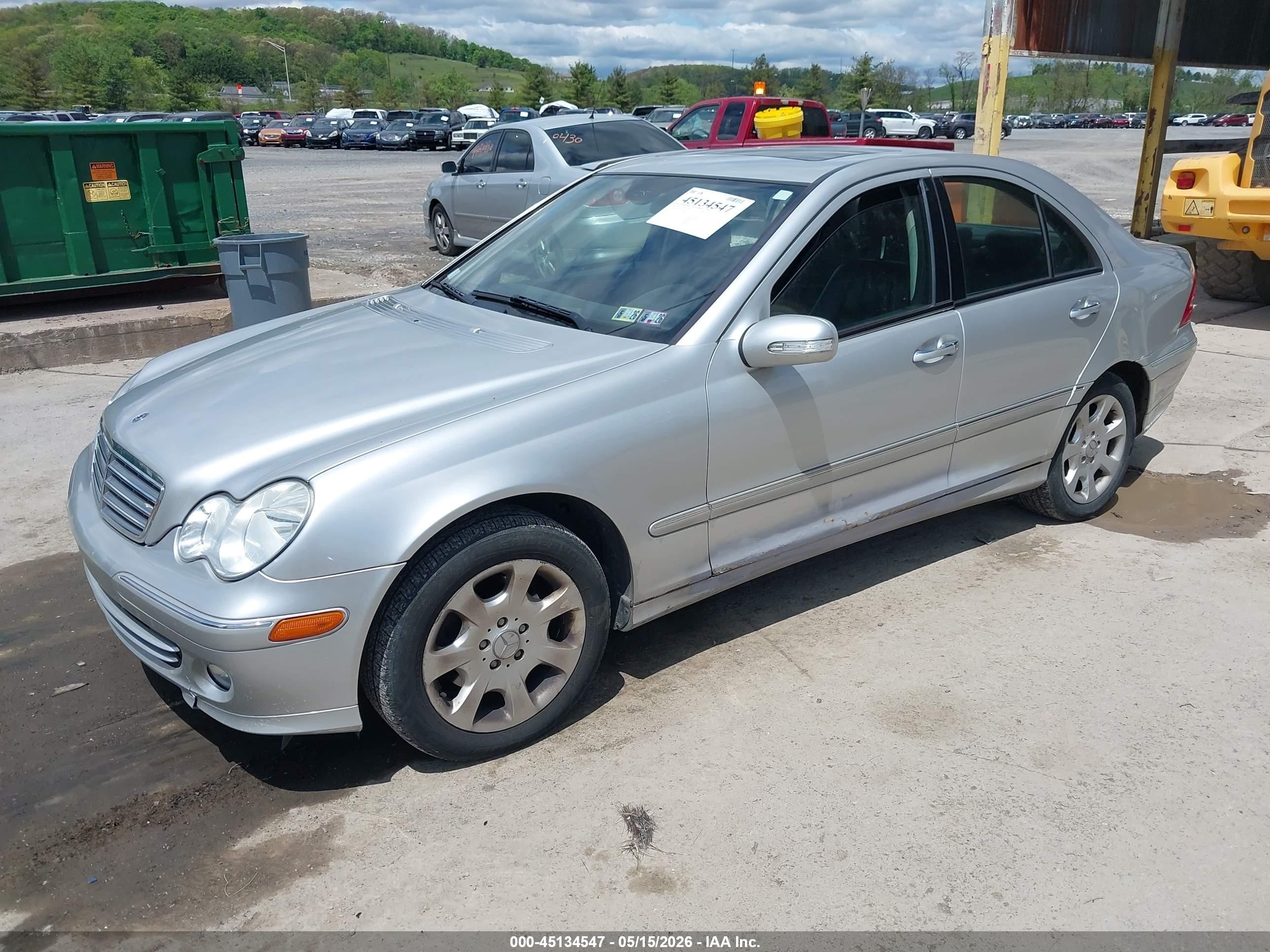 2005 Mercedes-benz C 240 Luxury 4matic Silver vin: WDBRF81J05F704827