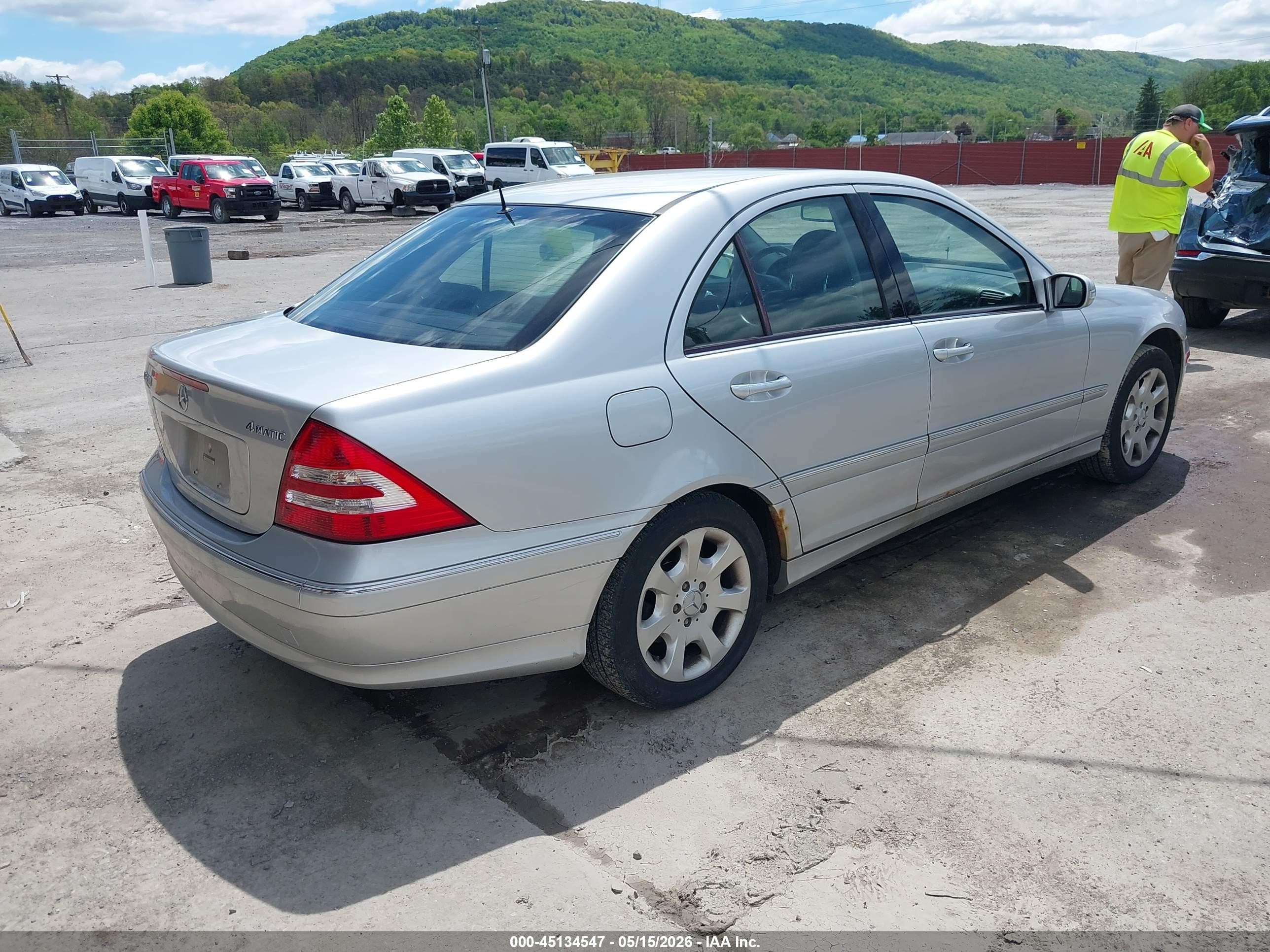 2005 Mercedes-benz C 240 Luxury 4matic Silver vin: WDBRF81J05F704827