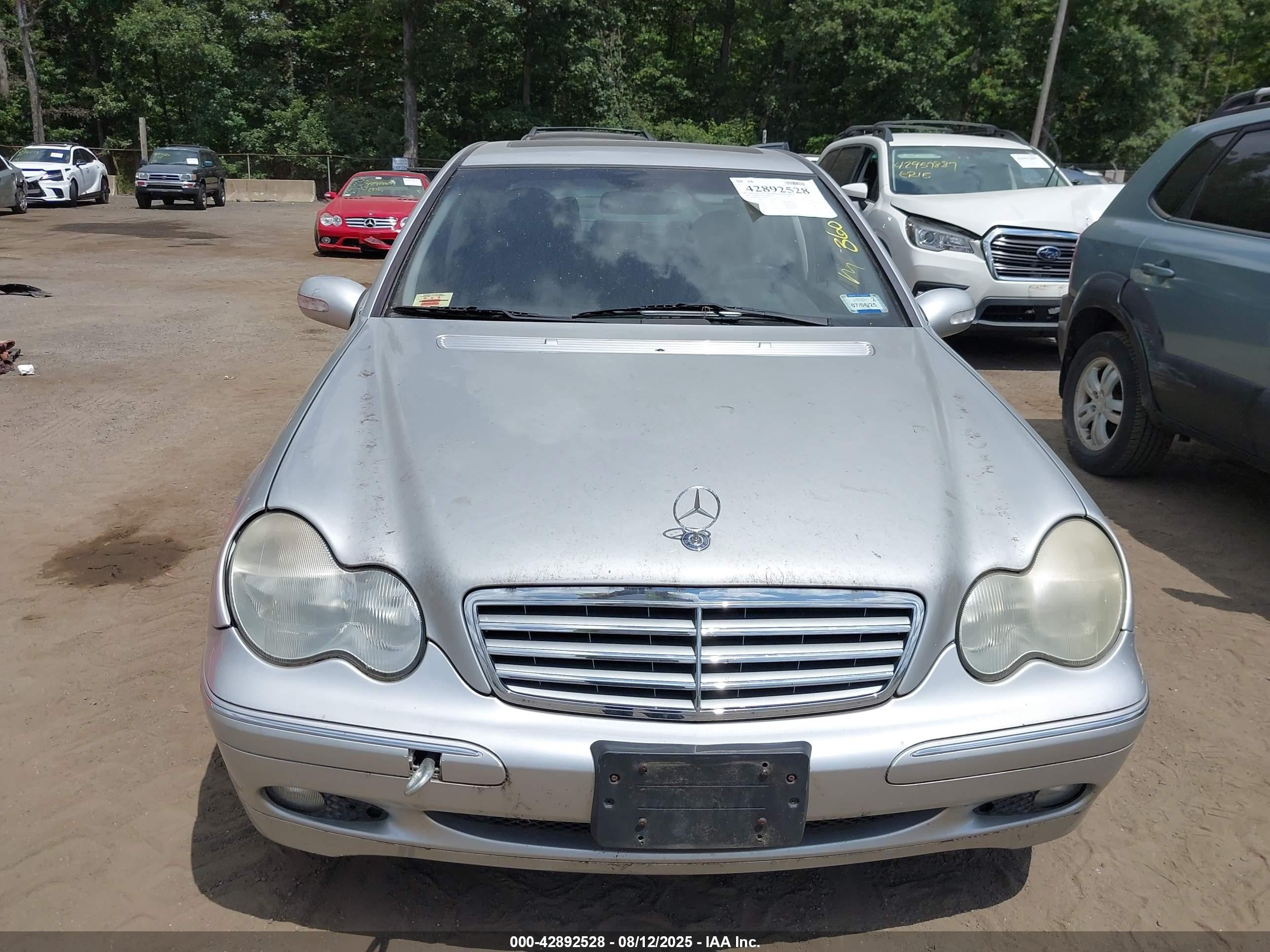 2003 Mercedes-benz C 240   Серебряный vin: WDBRF81J13F404291
