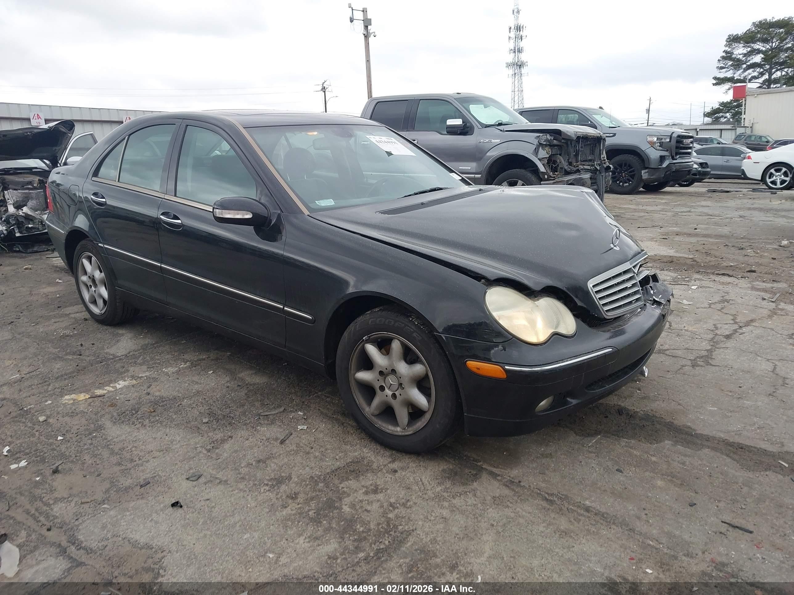 2003 Mercedes-benz C 240   Черный vin: WDBRF81J13F427652