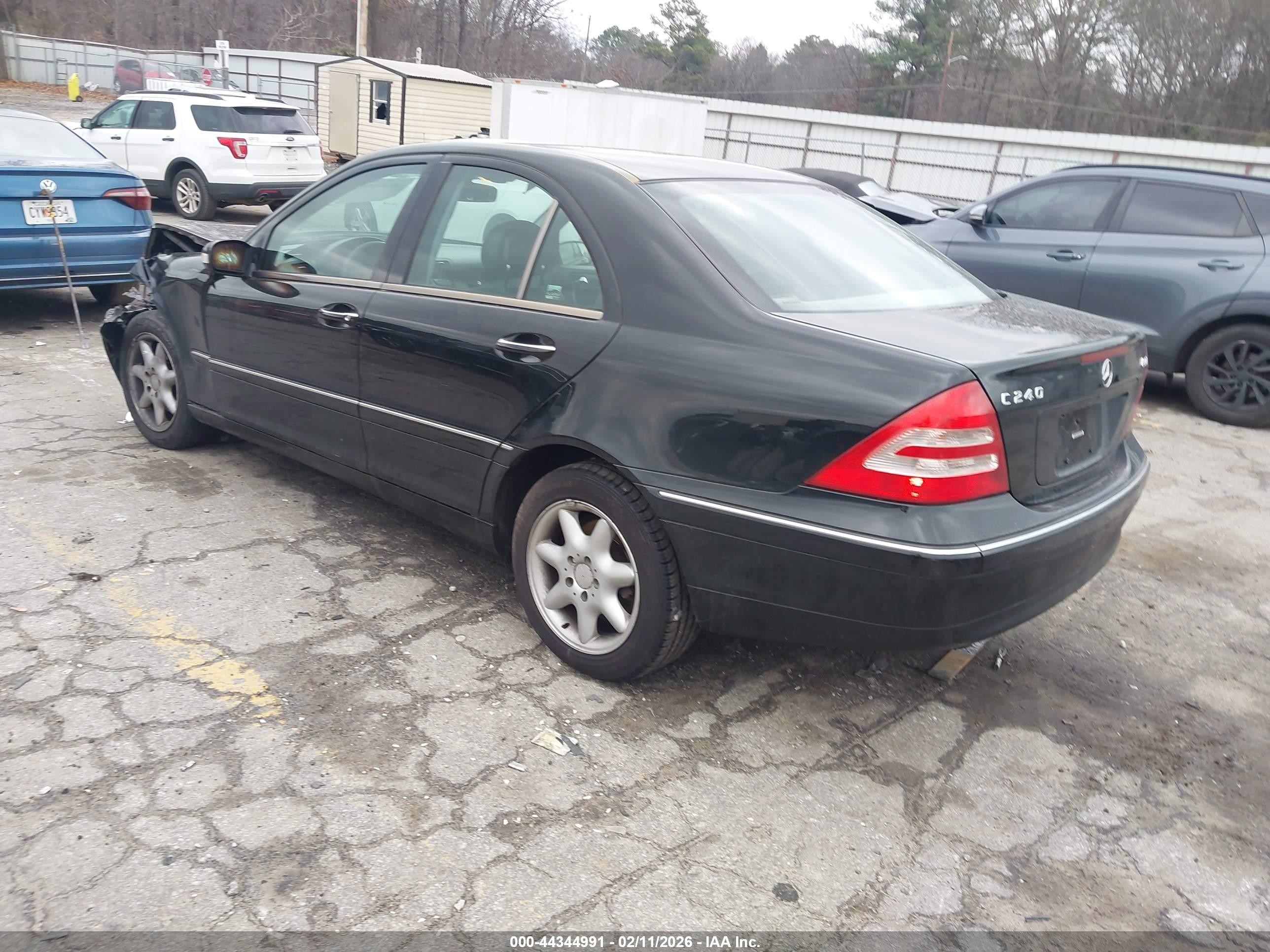 2003 Mercedes-benz C 240   Черный vin: WDBRF81J13F427652