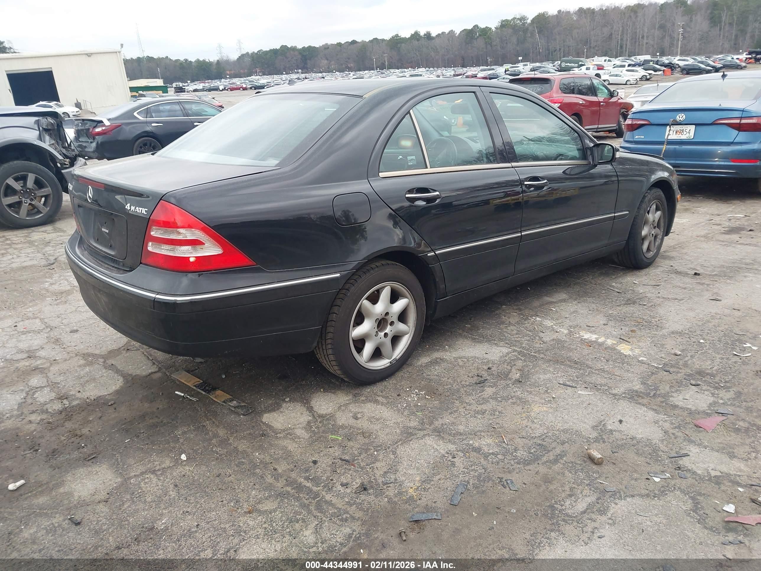 2003 Mercedes-benz C 240   Черный vin: WDBRF81J13F427652