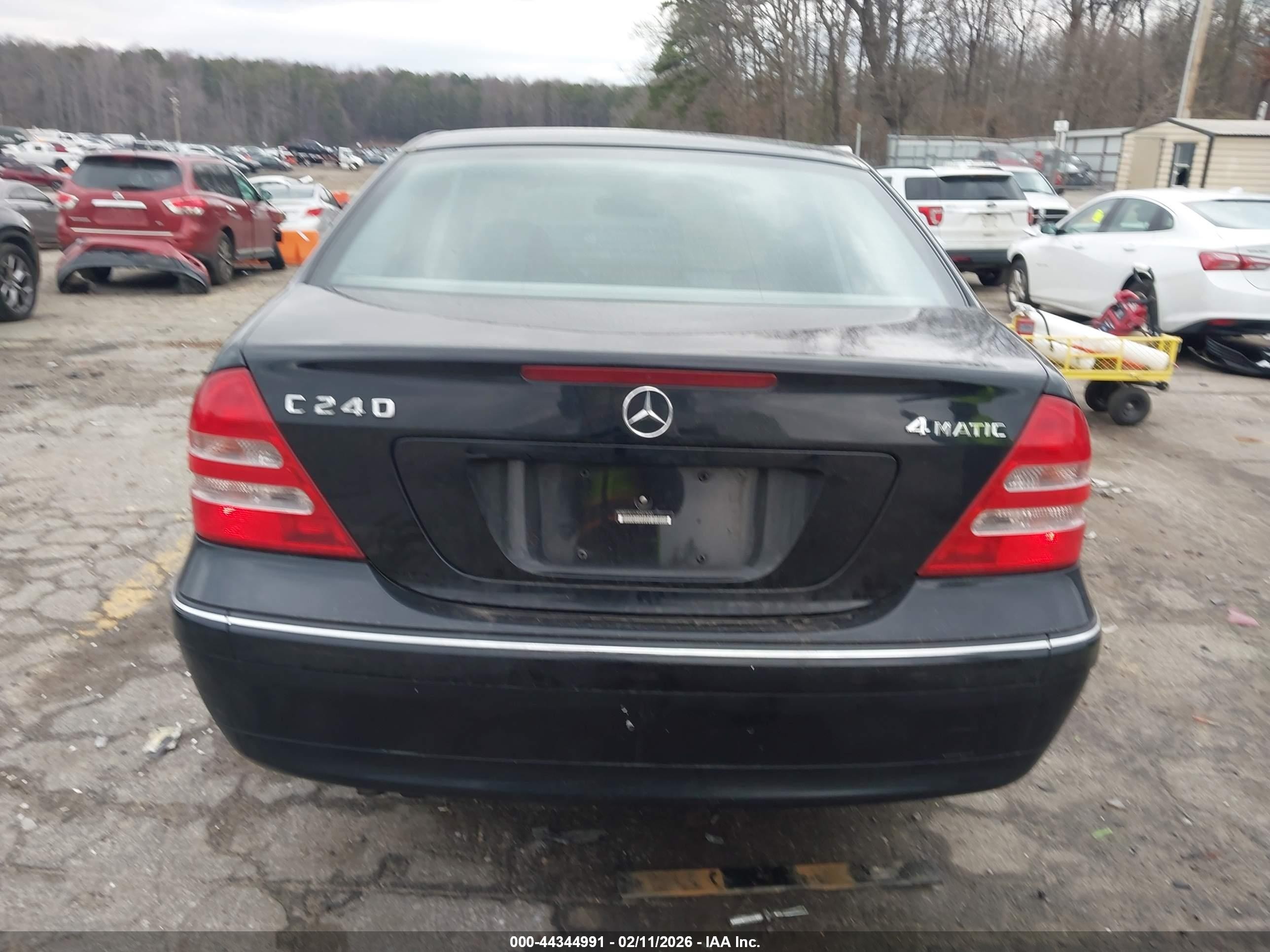 2003 Mercedes-benz C 240   Черный vin: WDBRF81J13F427652
