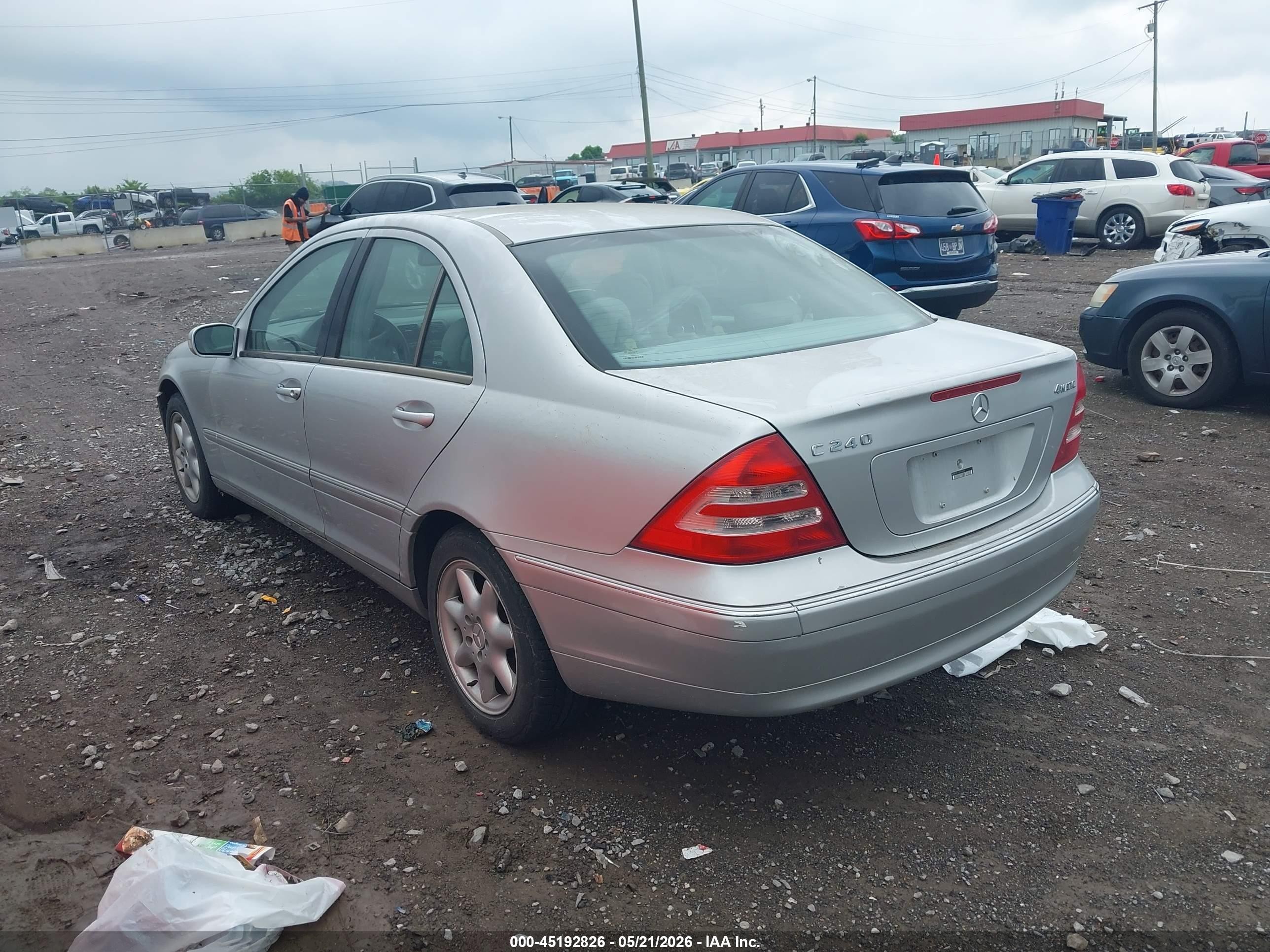 2003 Mercedes-benz C 240   Серебряный vin: WDBRF81J13F432057