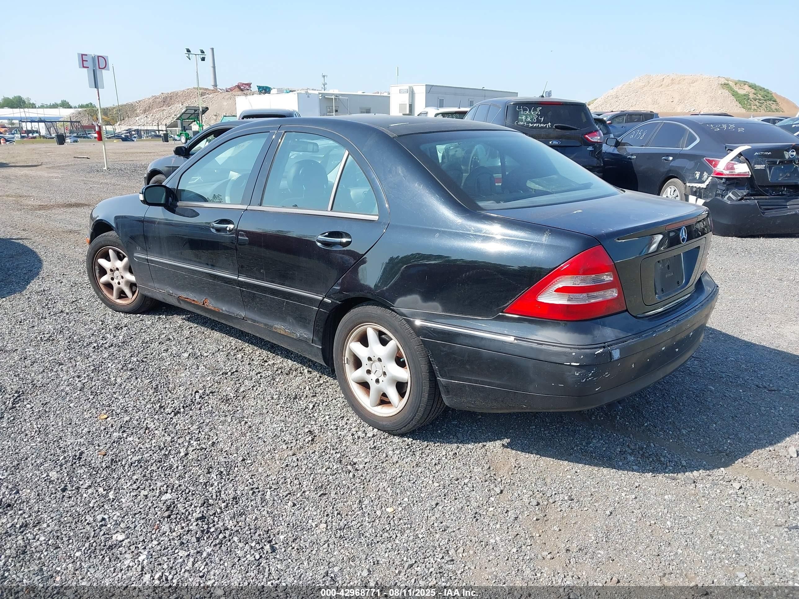 2004 Mercedes-benz C 240 4matic Черный vin: WDBRF81J14F446977