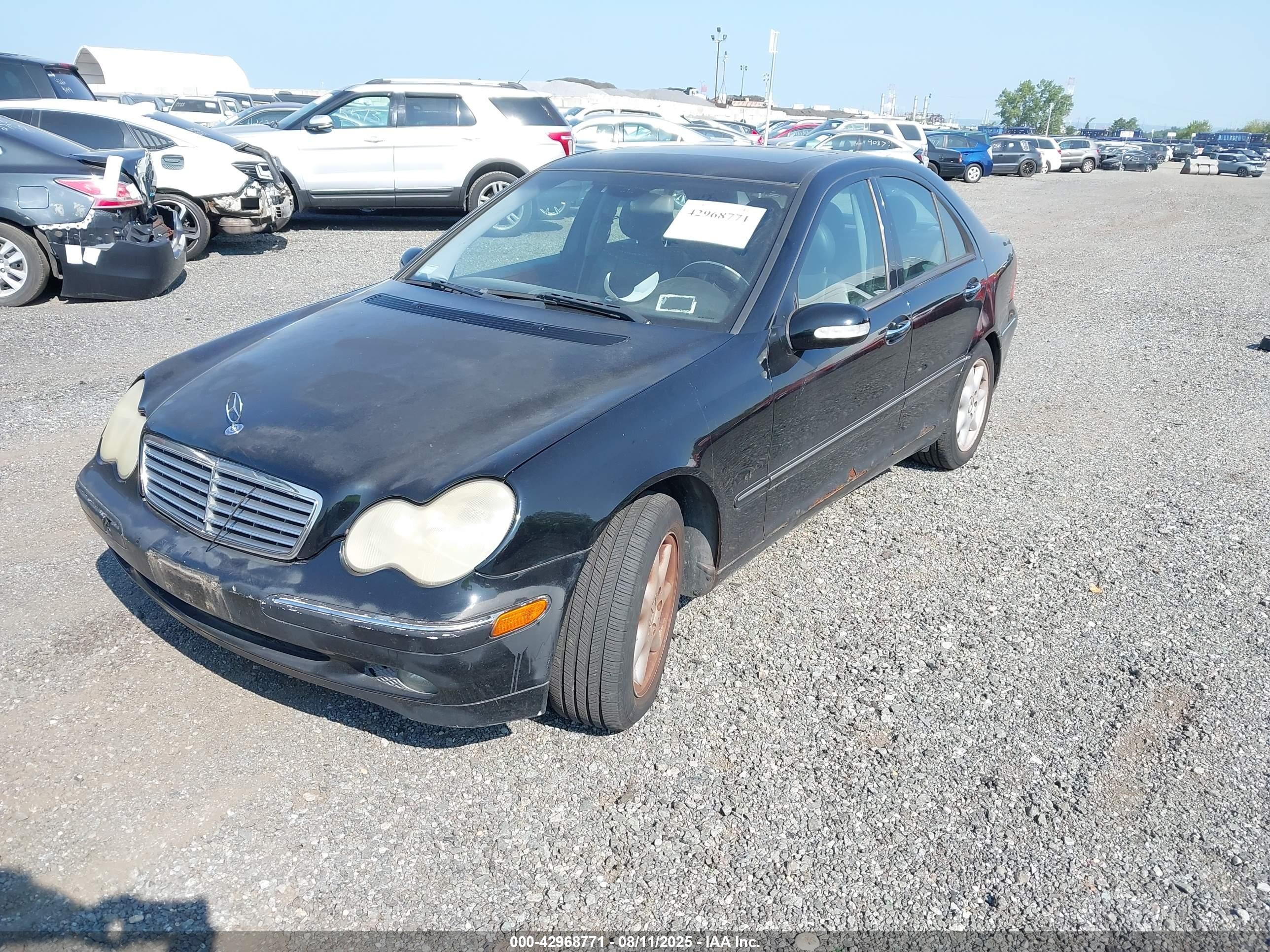 2004 Mercedes-benz C 240 4matic Черный vin: WDBRF81J14F446977
