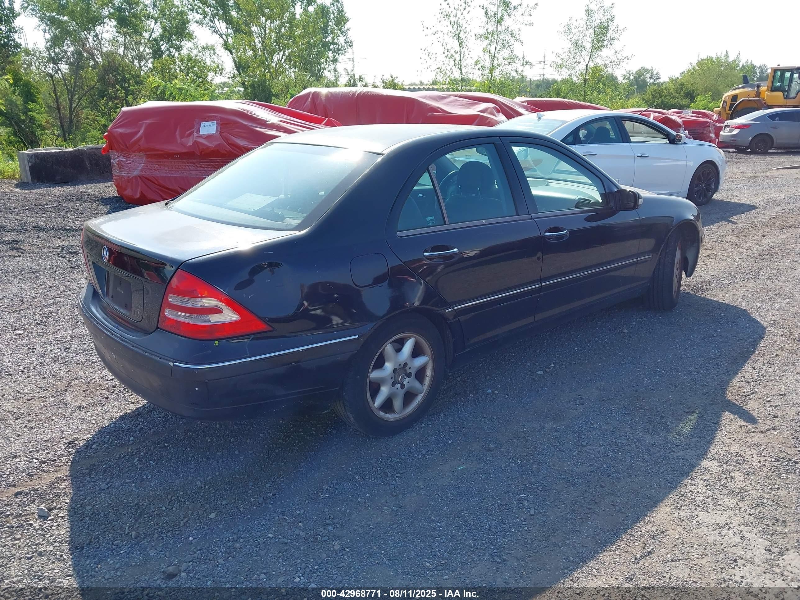 2004 Mercedes-benz C 240 4matic Черный vin: WDBRF81J14F446977