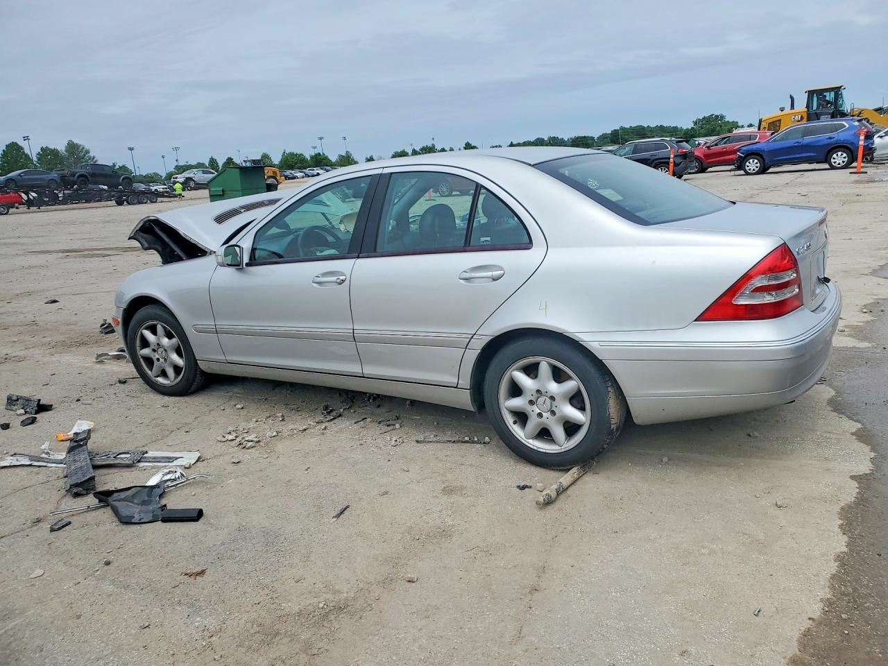 2004 Mercedes-benz C 240 4matic Silver vin: WDBRF81J14F534282
