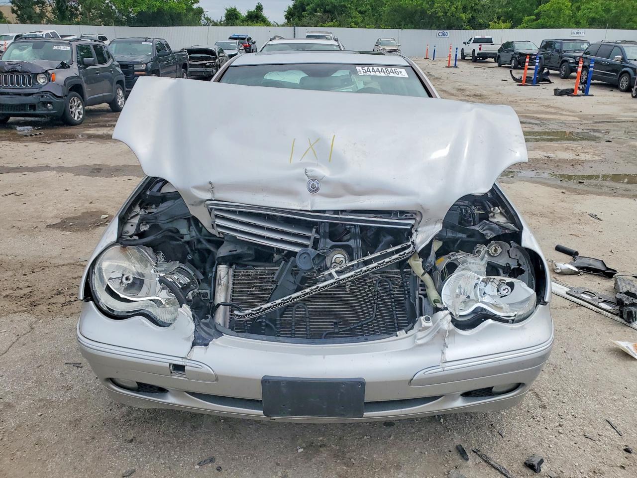 2004 Mercedes-benz C 240 4matic Silver vin: WDBRF81J14F534282