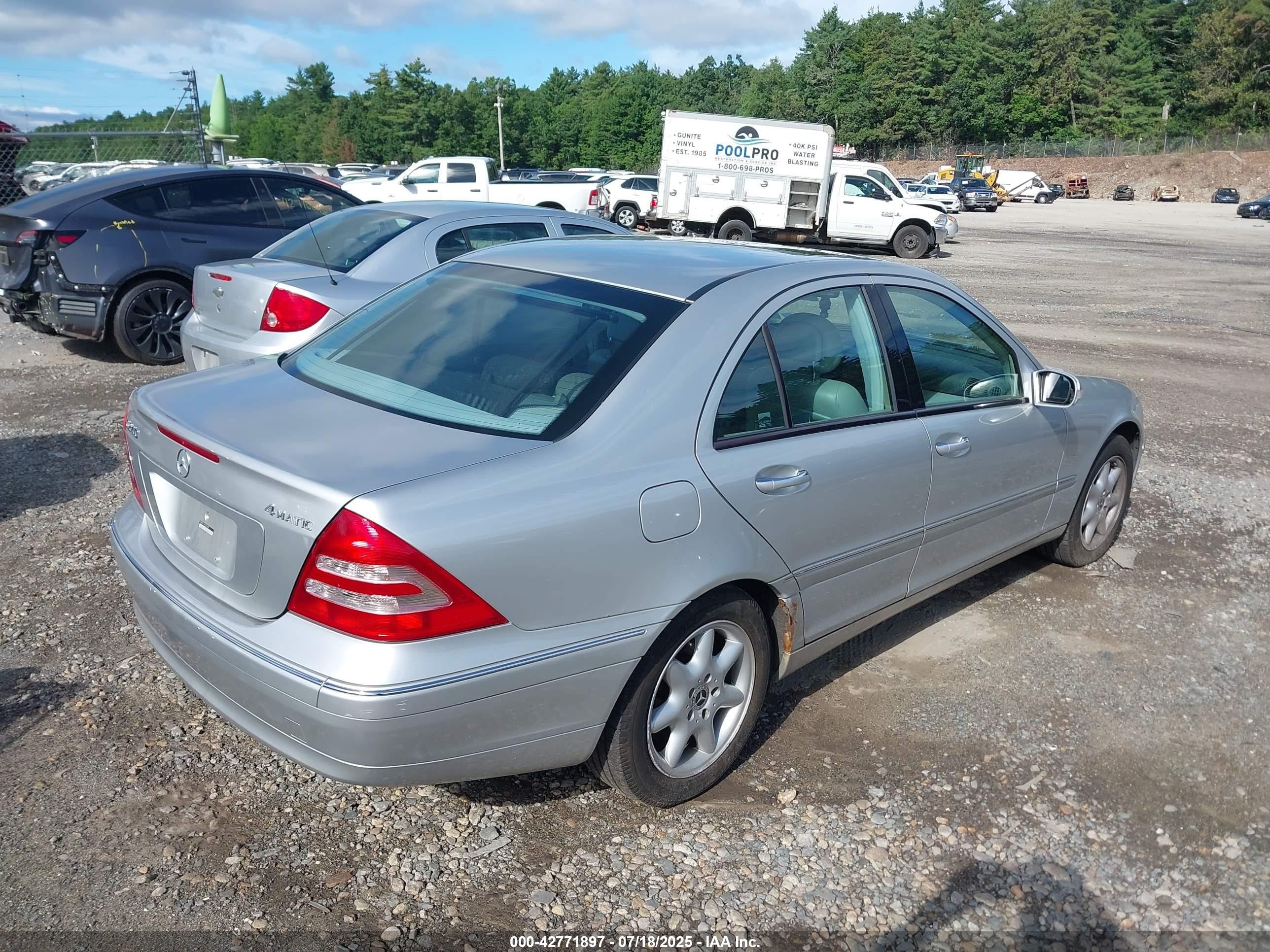2004 Mercedes-benz C 240 4matic Black vin: WDBRF81J14F543189