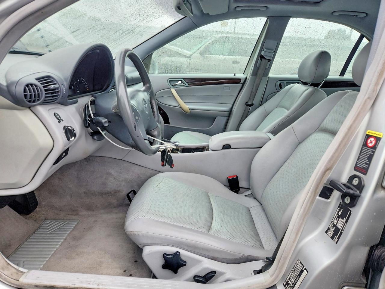 2004 Mercedes-benz C 240 4matic Silver vin: WDBRF81J14F553835