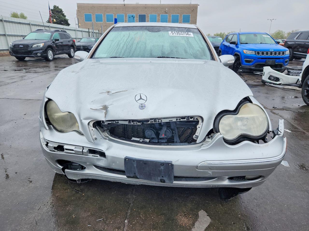 2004 Mercedes-benz C 240 4matic Silver vin: WDBRF81J14F553835