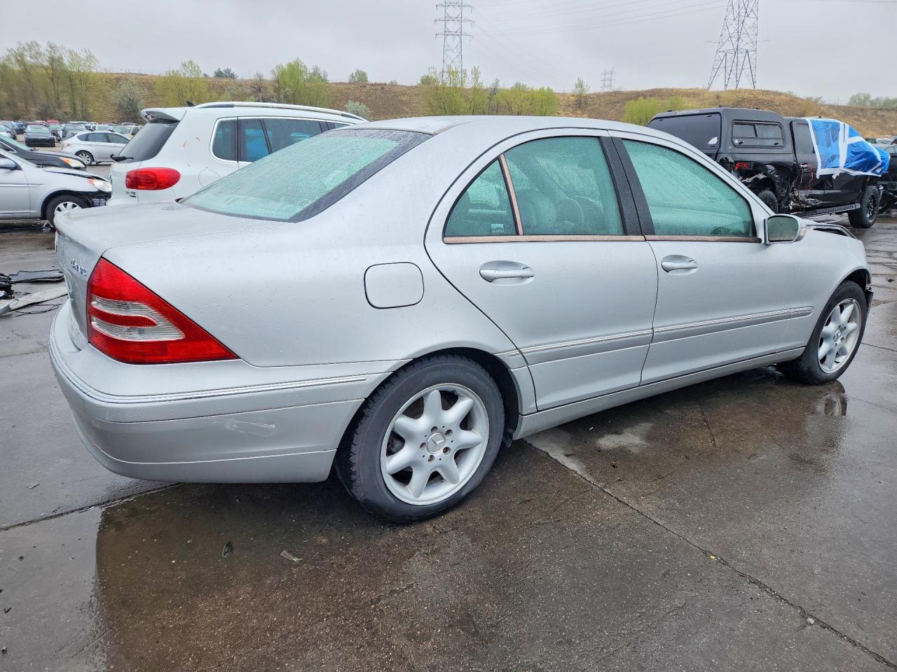 2004 Mercedes-benz C 240 4matic Silver vin: WDBRF81J14F553835