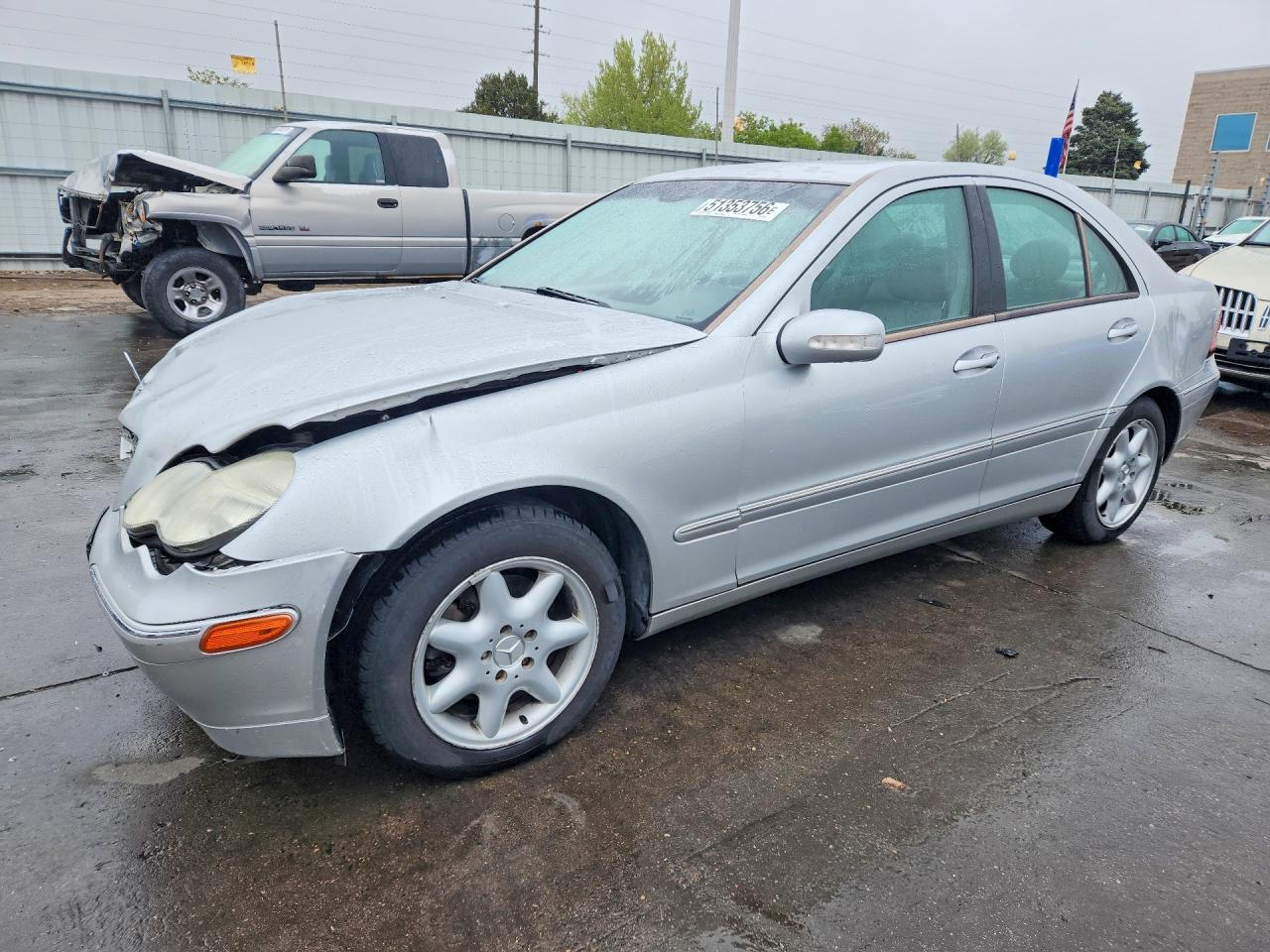 2004 Mercedes-benz C 240 4matic Silver vin: WDBRF81J14F553835