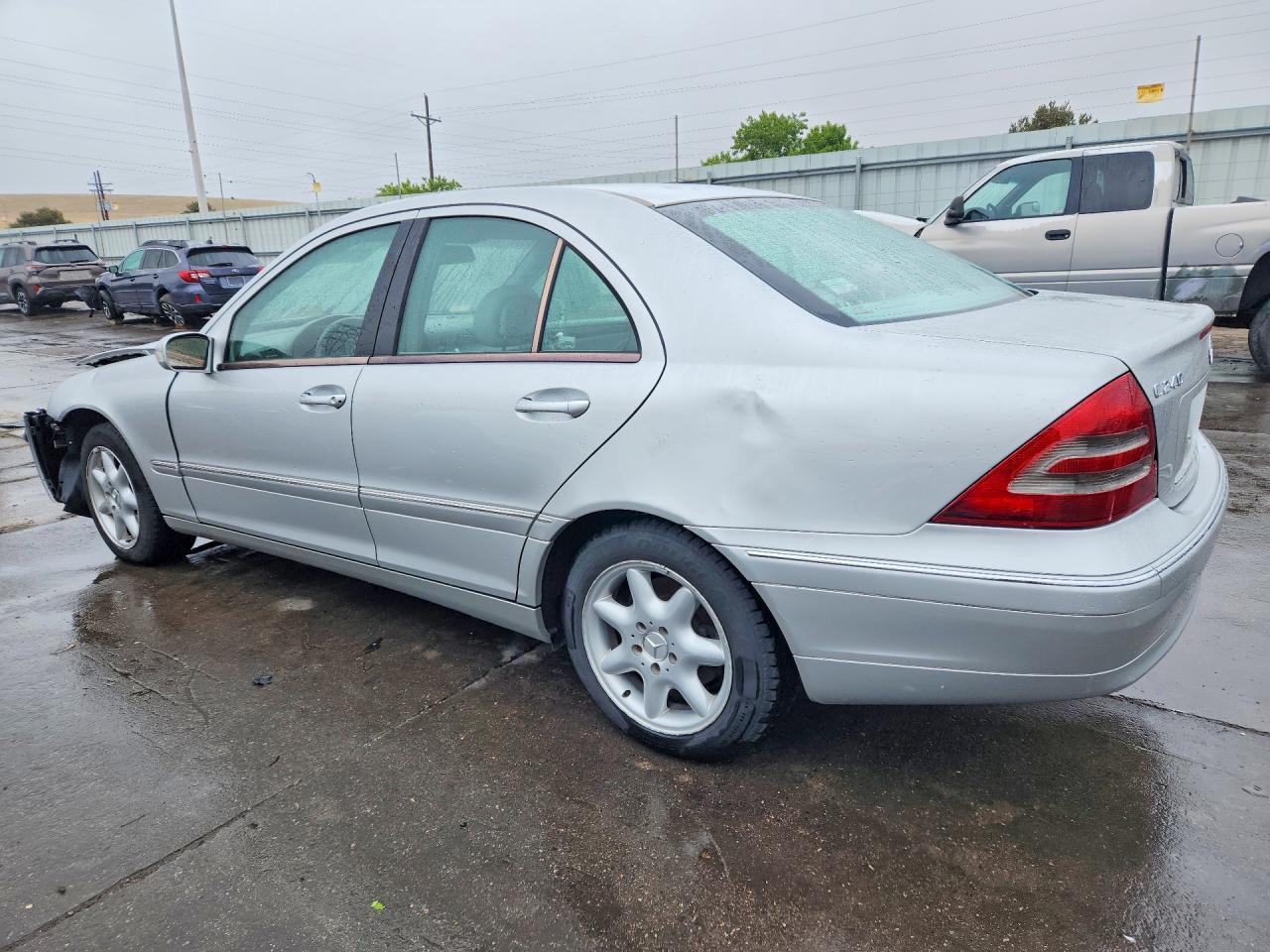 2004 Mercedes-benz C 240 4matic Silver vin: WDBRF81J14F553835