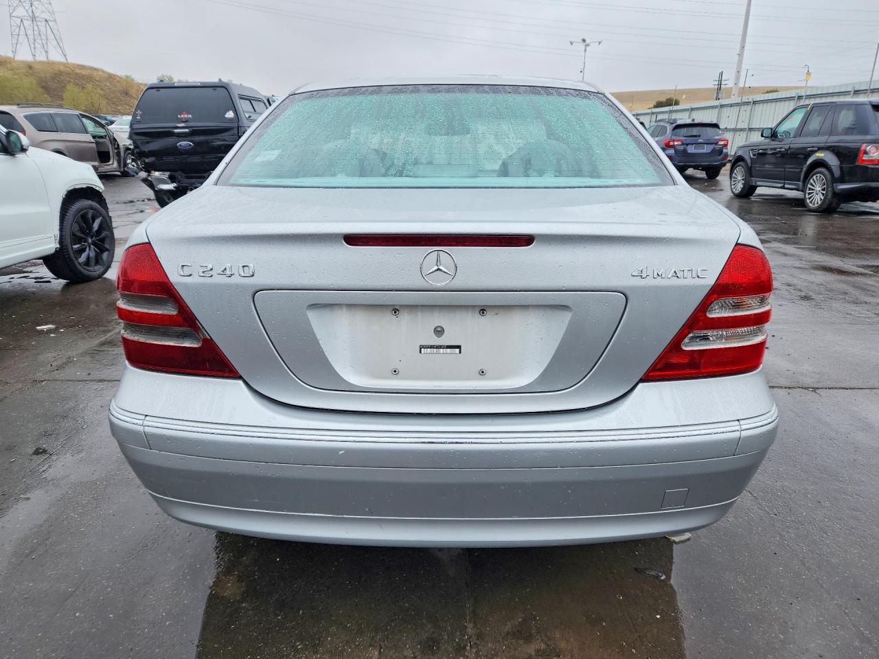 2004 Mercedes-benz C 240 4matic Silver vin: WDBRF81J14F553835