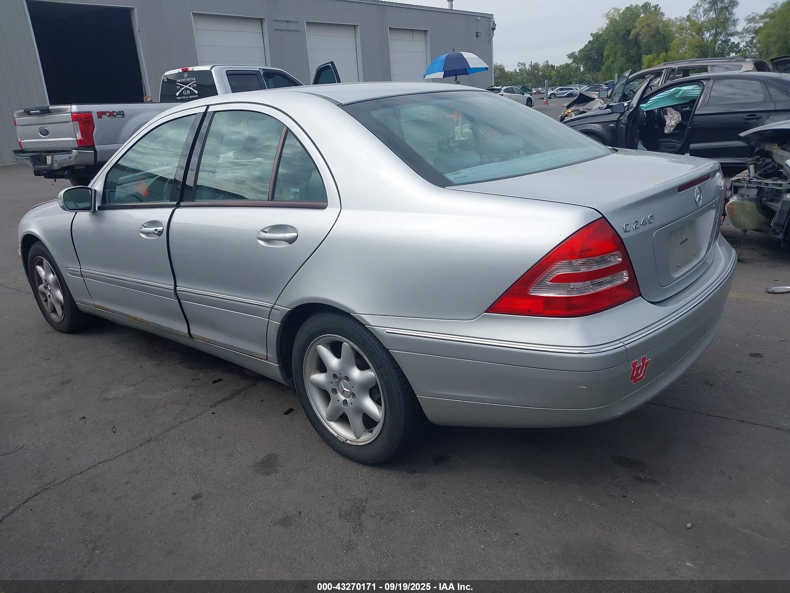 2003 Mercedes-benz C 240   Silver vin: WDBRF81J23F364044