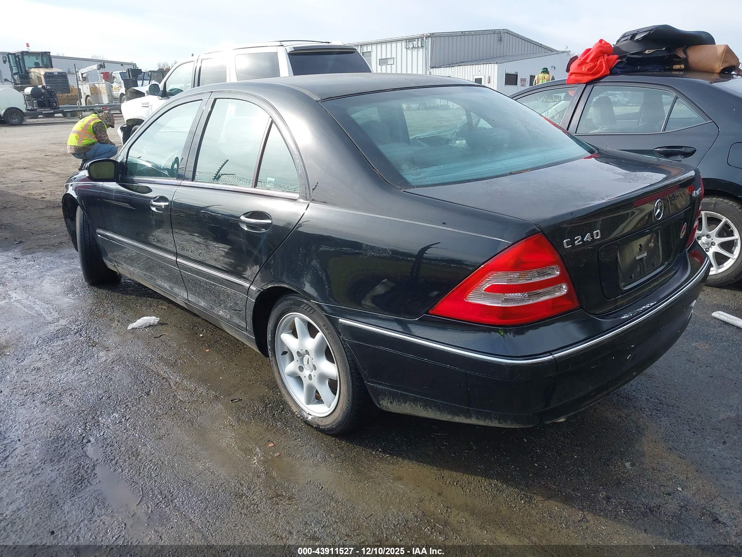2004 Mercedes-benz C 240 4matic Black vin: WDBRF81J24F470625