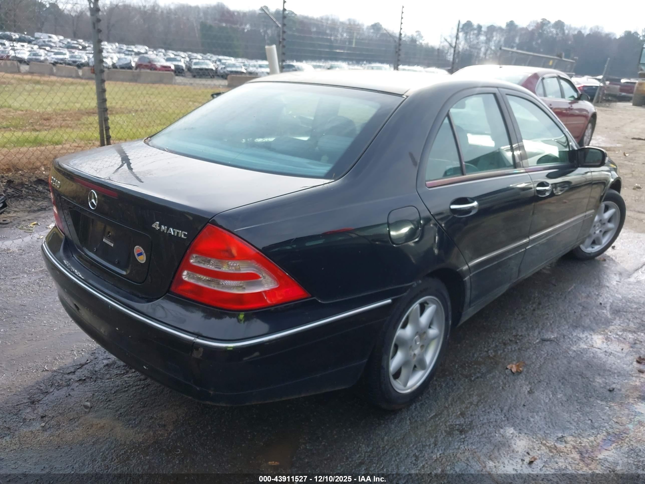 2004 Mercedes-benz C 240 4matic Black vin: WDBRF81J24F470625