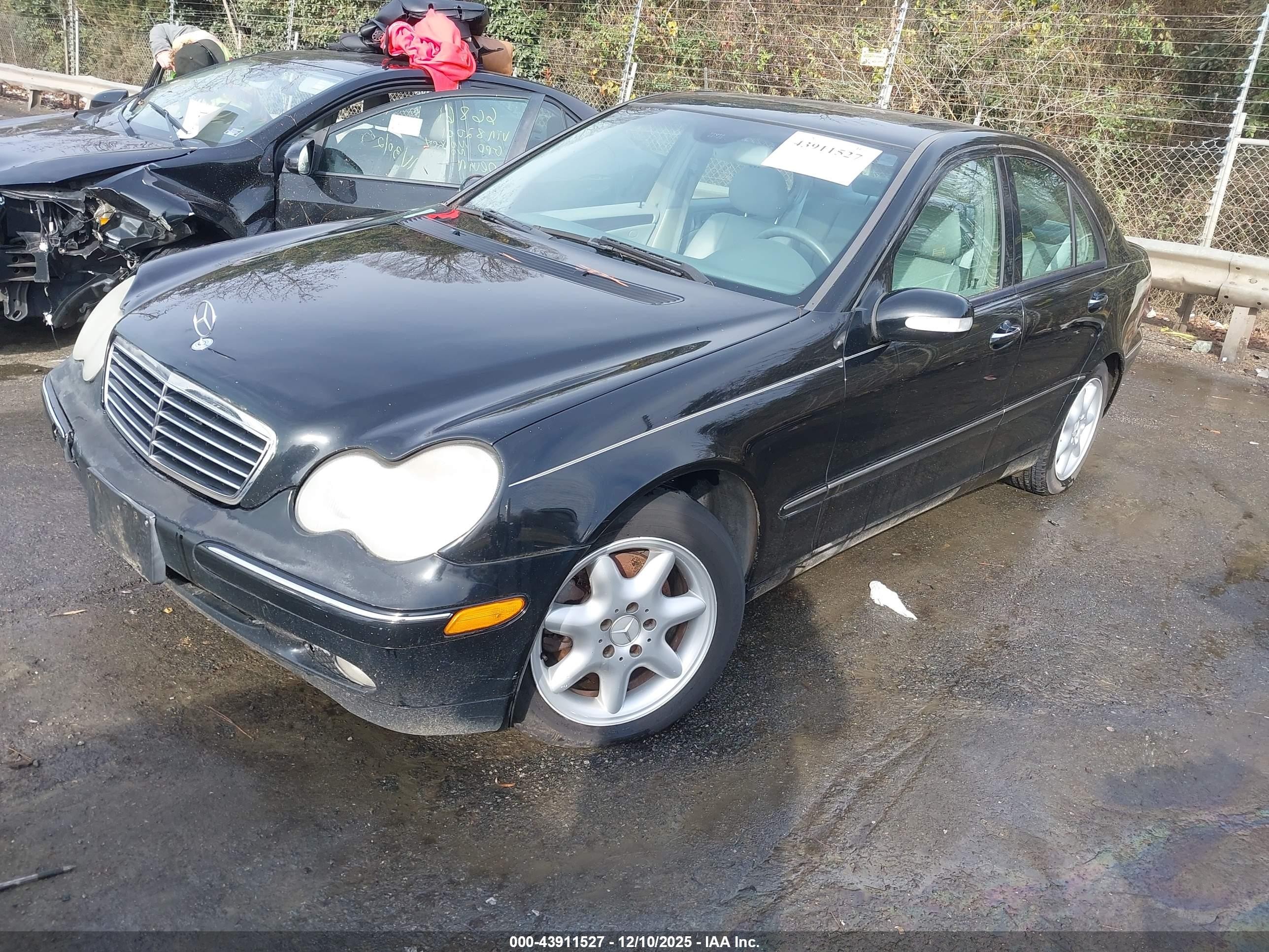2004 Mercedes-benz C 240 4matic Black vin: WDBRF81J24F470625