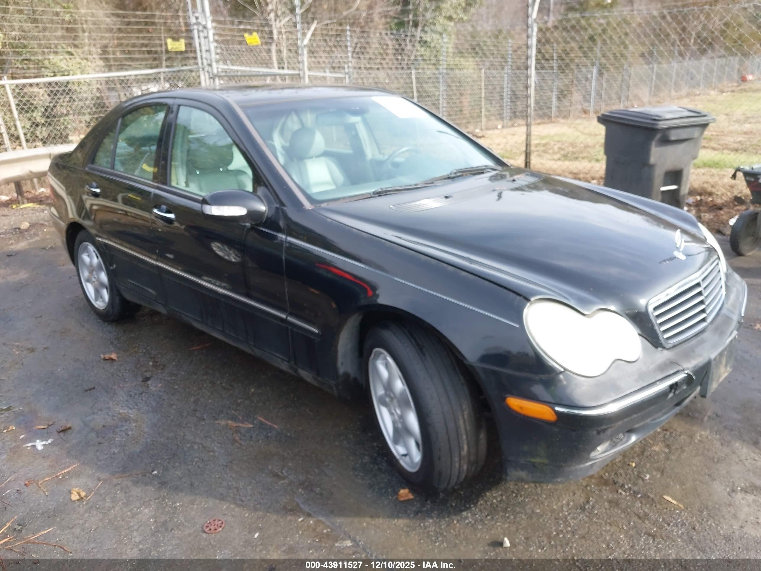 2004 Mercedes-benz C 240 4matic Black vin: WDBRF81J24F470625