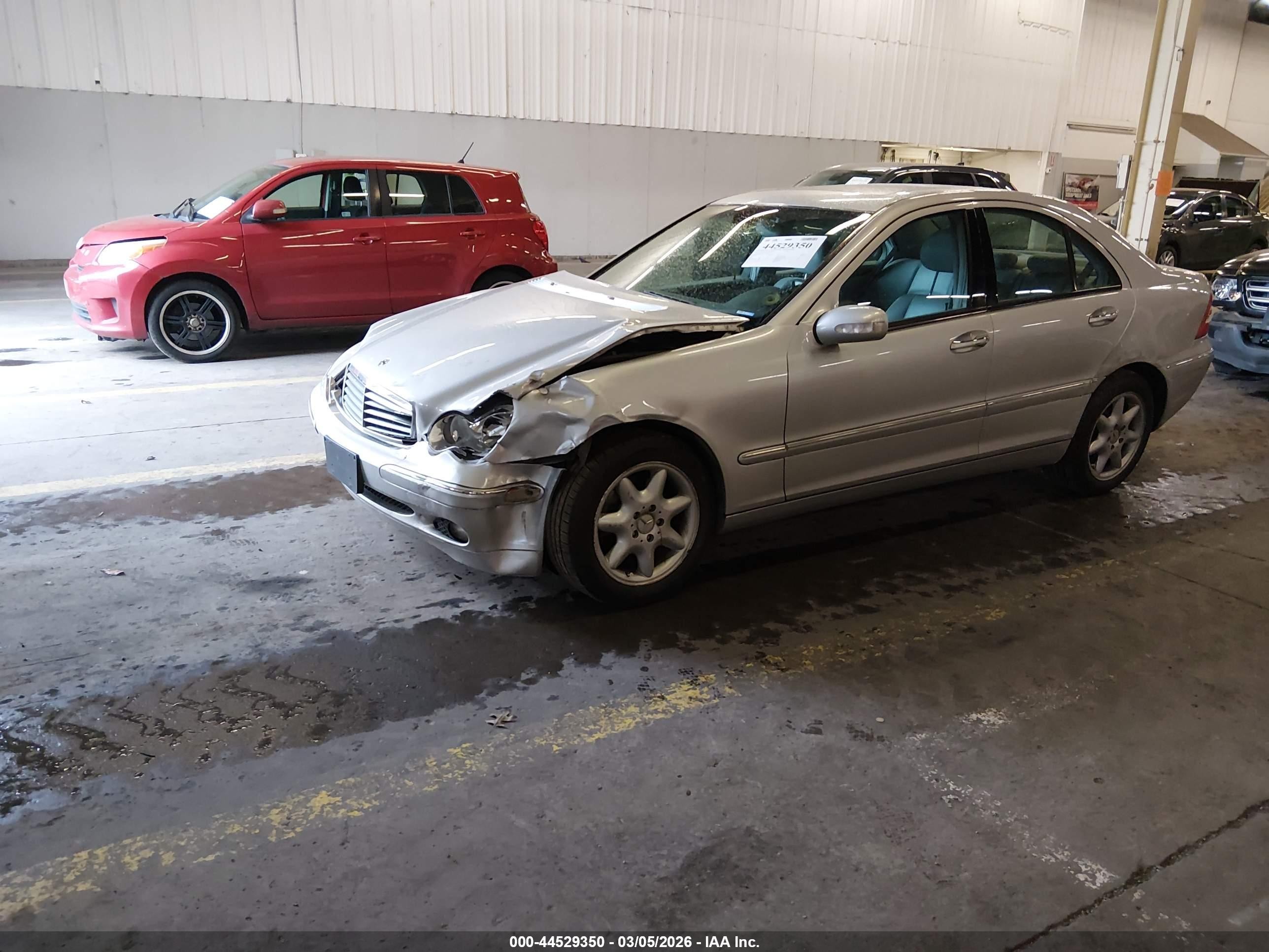 2004 Mercedes-benz C 240 4matic Silver vin: WDBRF81J34F460296