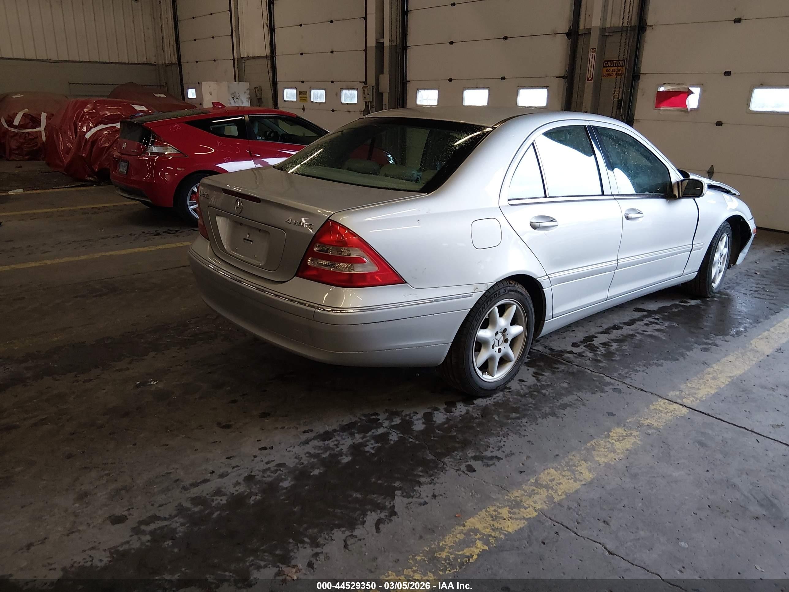 2004 Mercedes-benz C 240 4matic Silver vin: WDBRF81J34F460296