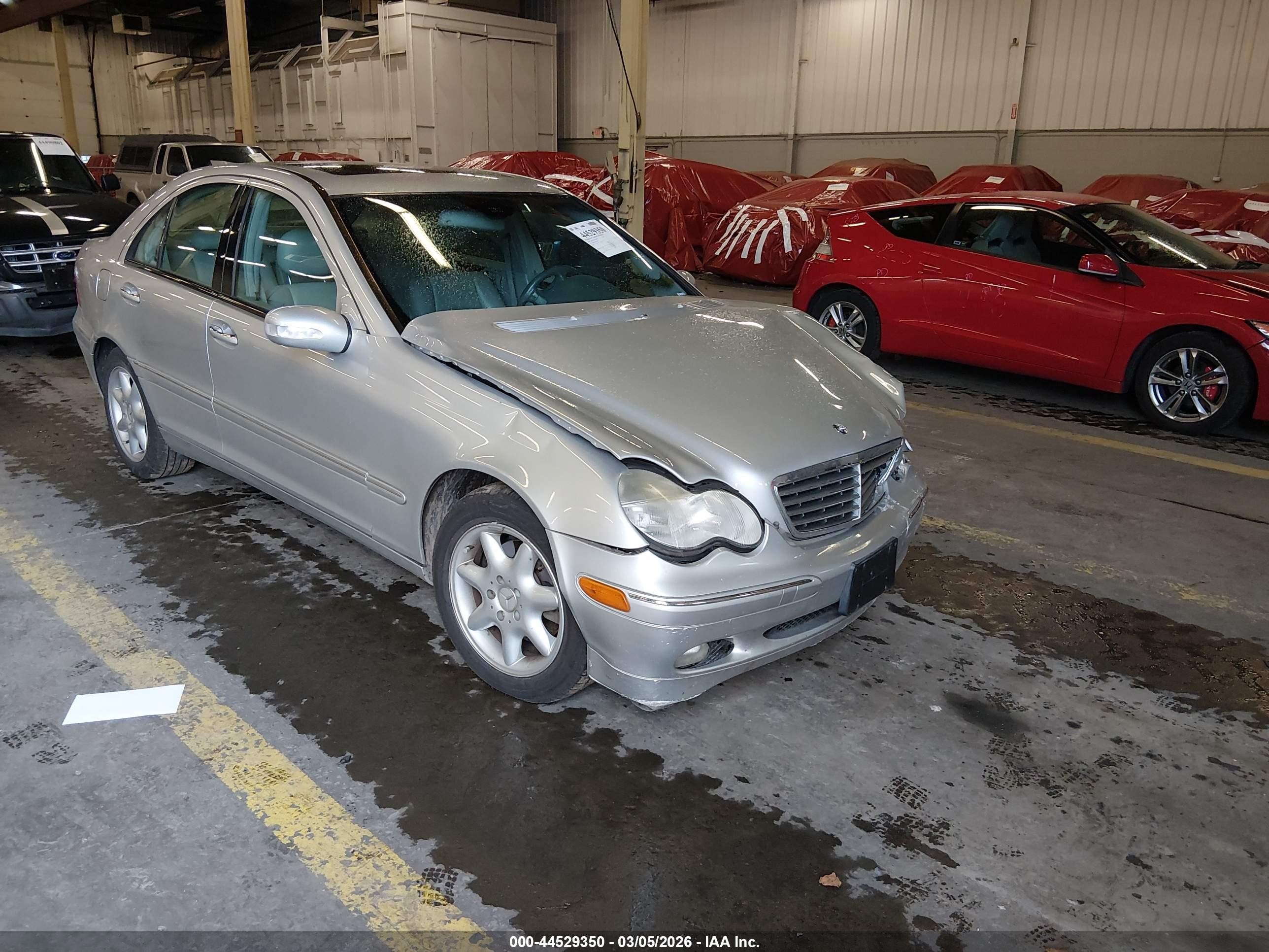 2004 Mercedes-benz C 240 4matic Silver vin: WDBRF81J34F460296