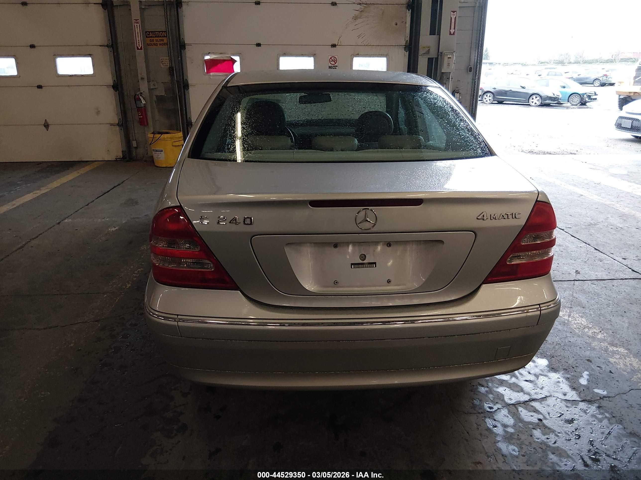 2004 Mercedes-benz C 240 4matic Silver vin: WDBRF81J34F460296