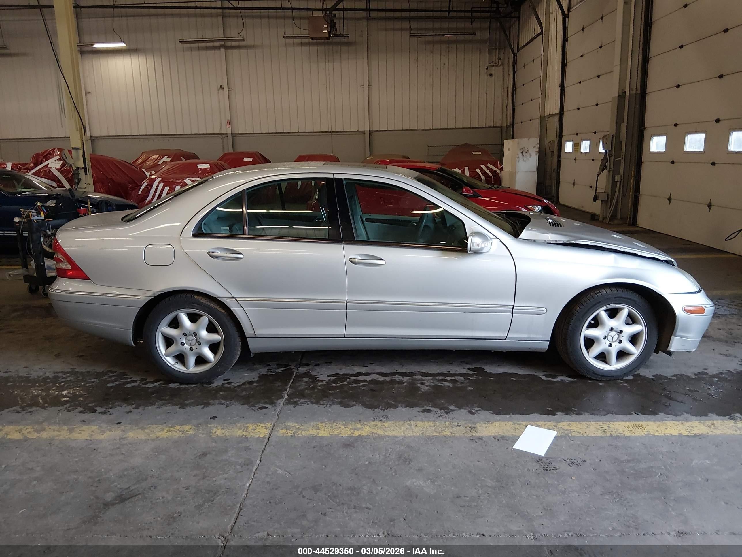 2004 Mercedes-benz C 240 4matic Silver vin: WDBRF81J34F460296