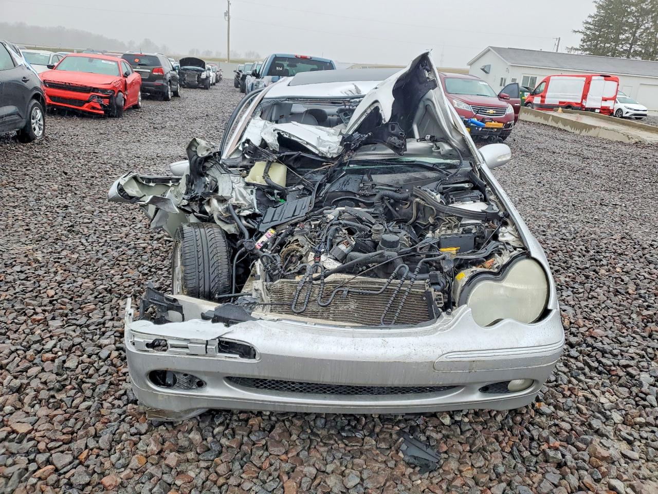 2004 Mercedes-benz C 240 4matic Silver vin: WDBRF81J34F521338
