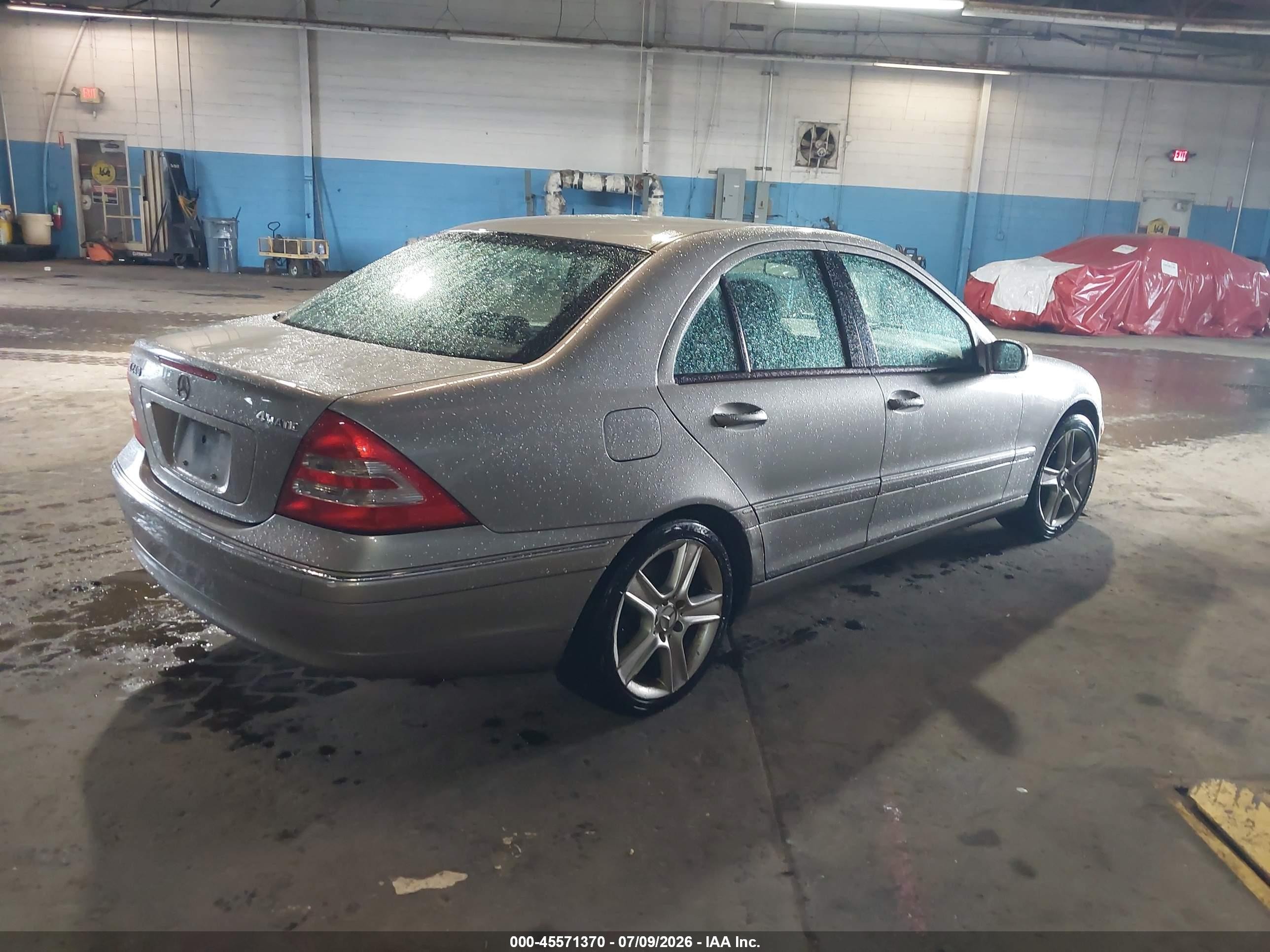 2004 Mercedes-benz C 240 4matic Silver vin: WDBRF81J34F539306